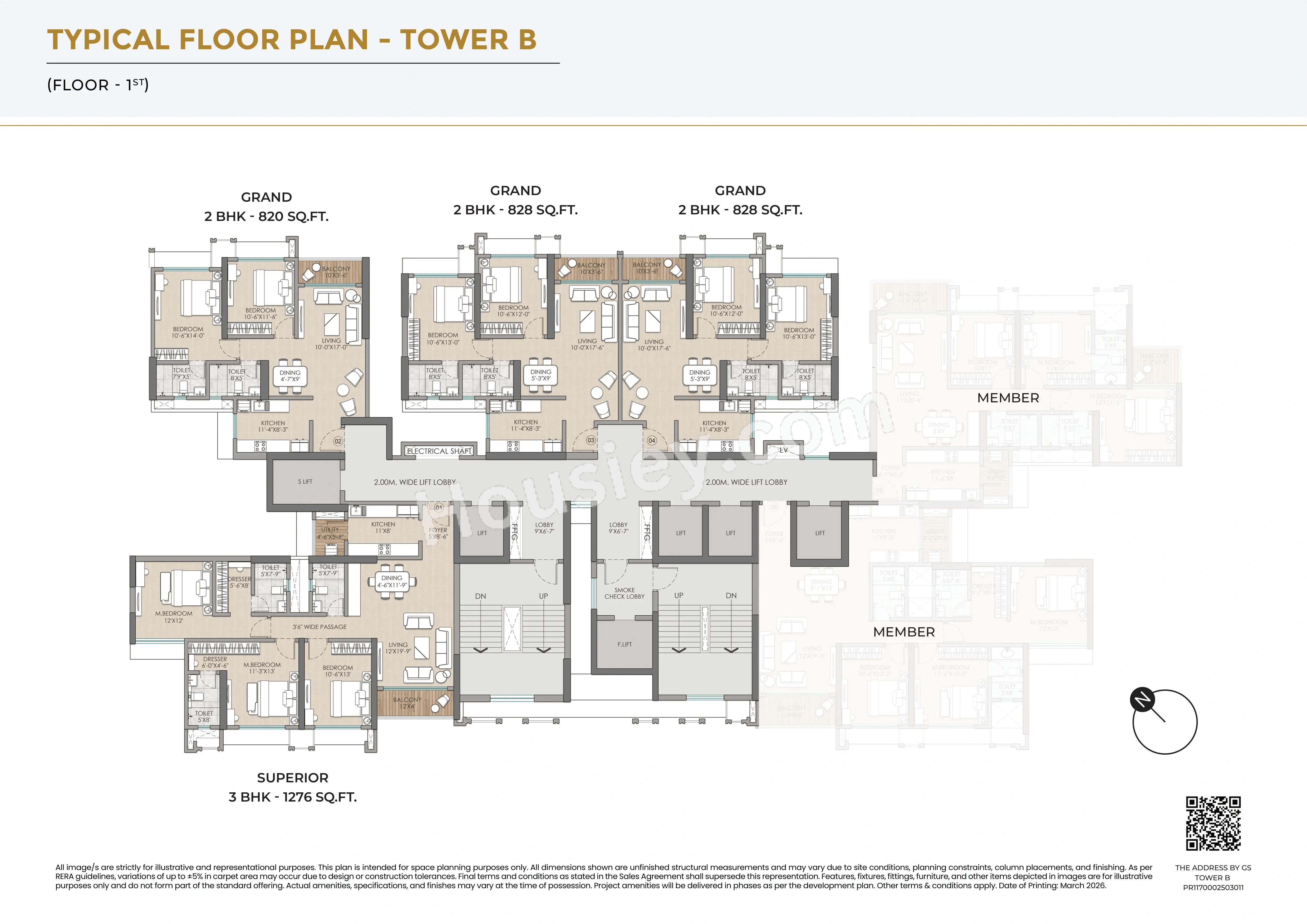 Raymond The Address By GS Sion Floor plan 2