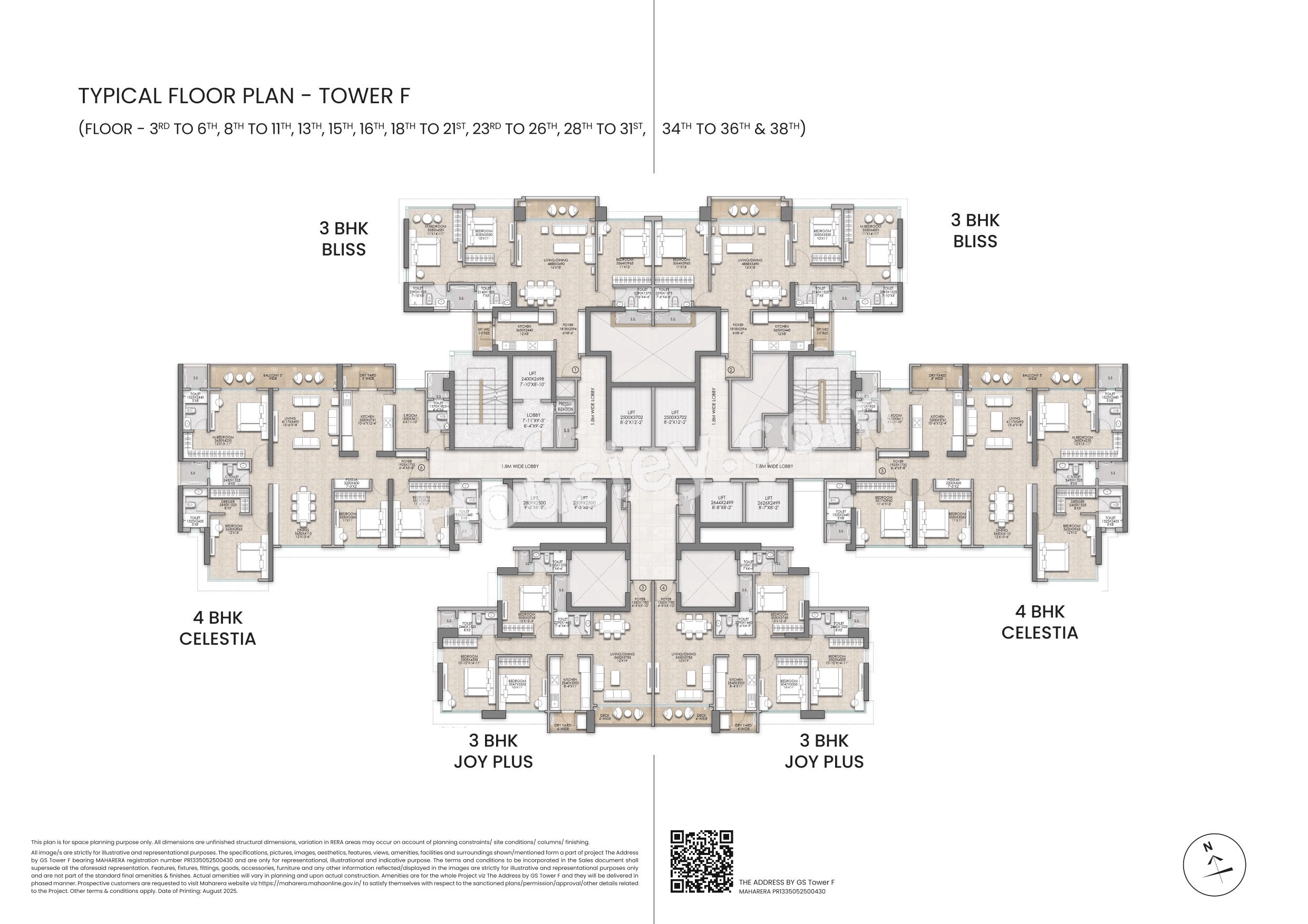 Raymond The Address by GS Floor plan 3