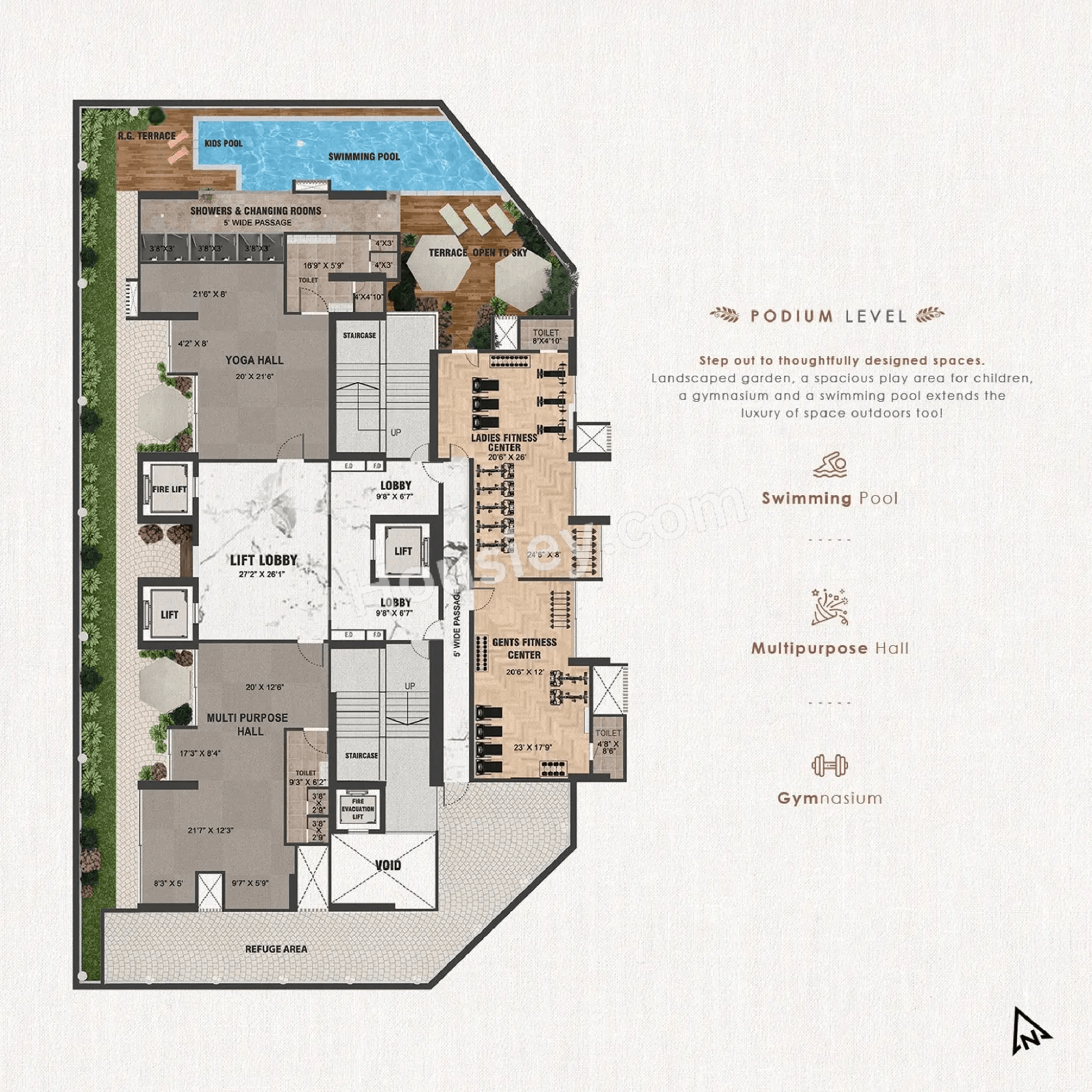 Redstone Azara Residences Floor plan 2