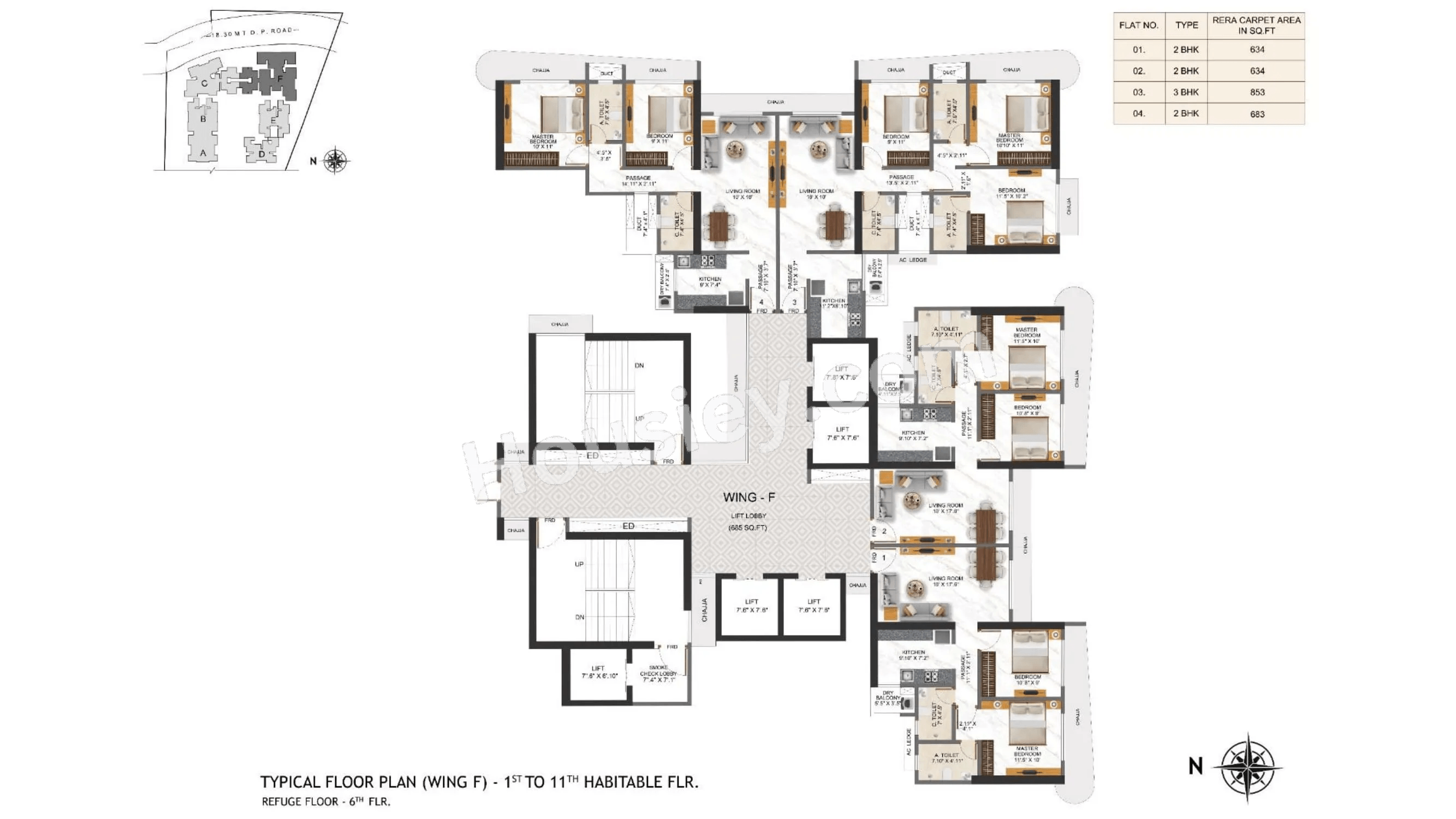 Right Channel Tower 28 Floor plan 4