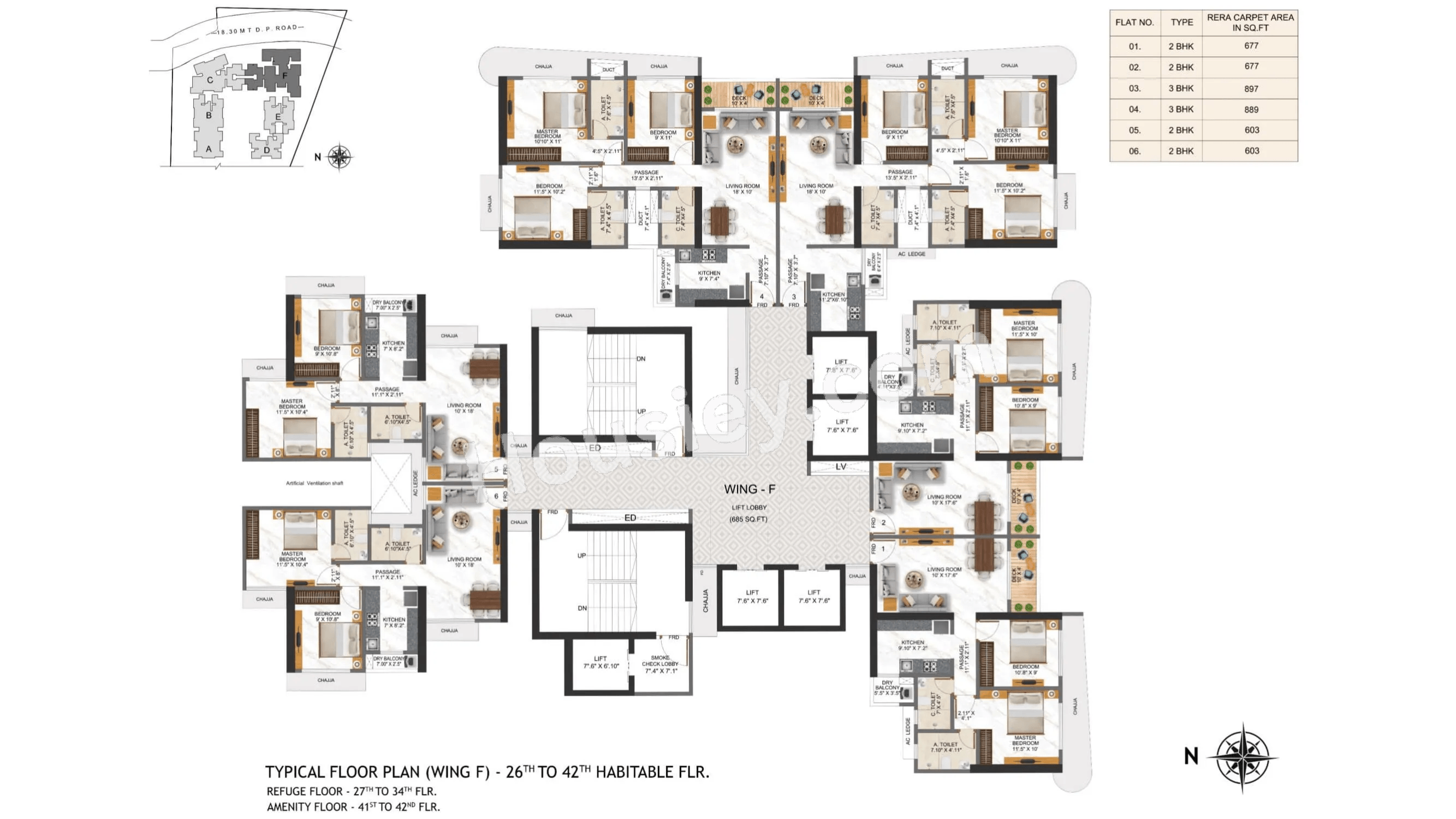 Right Channel Tower 28 Floor plan 6