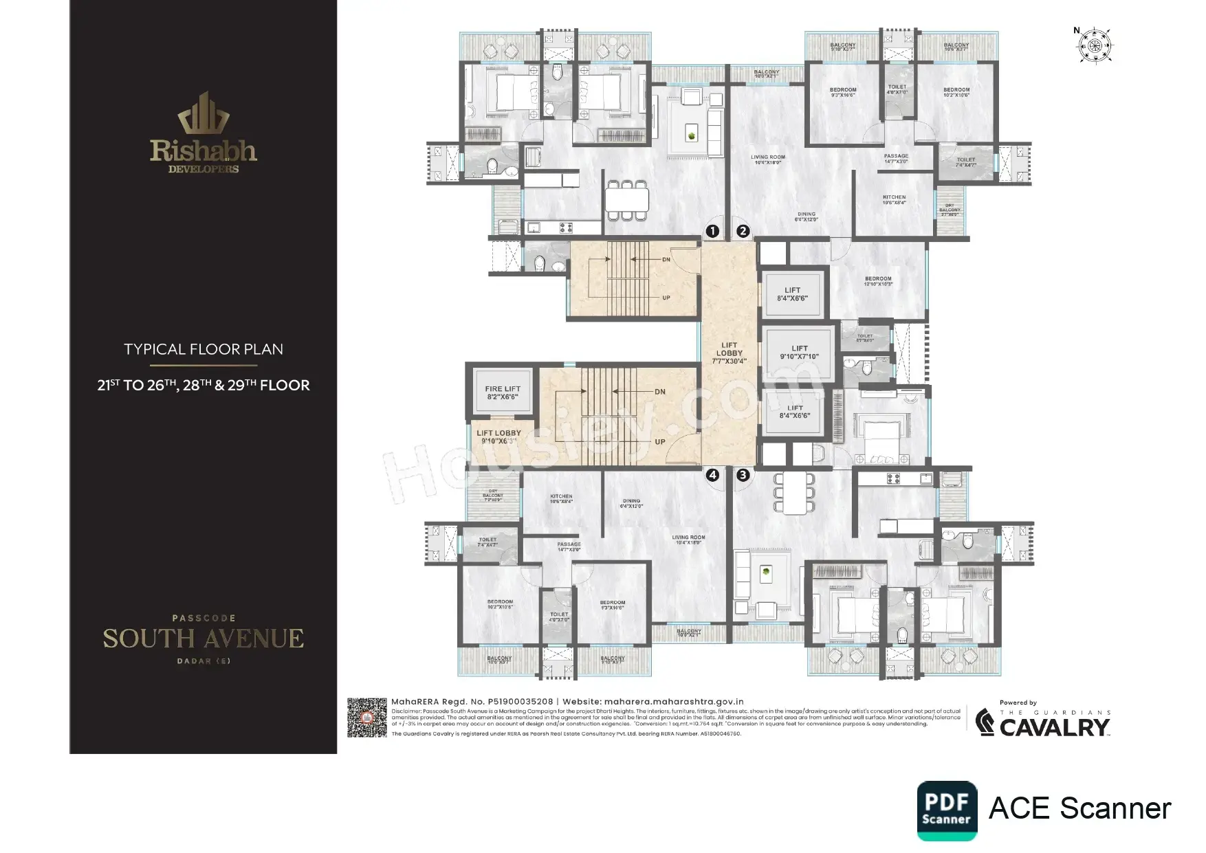 Rishabh Dharti Heights Floor plan 1