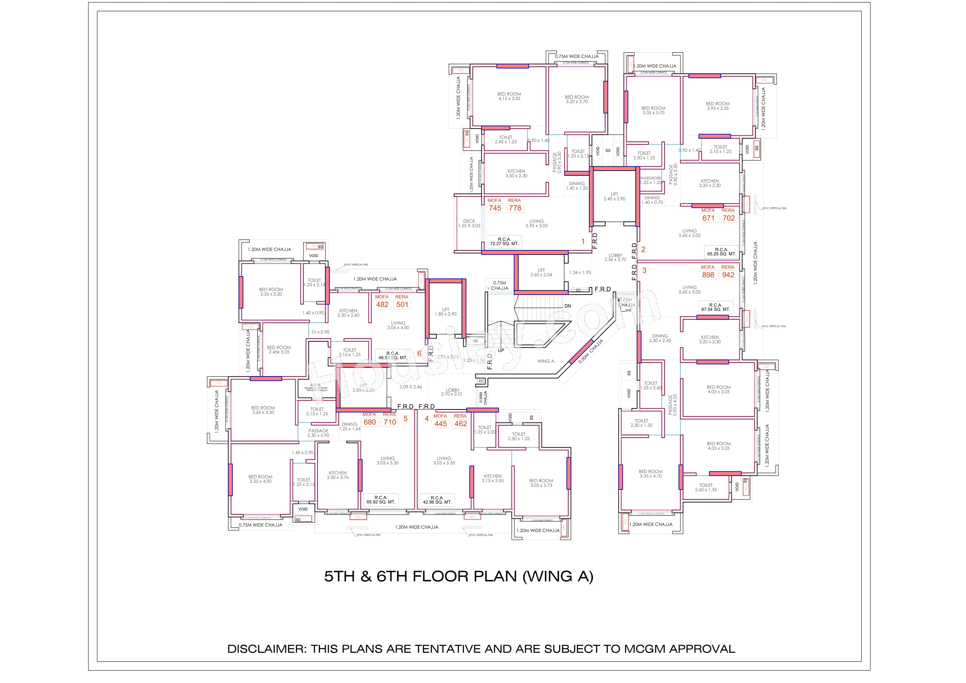 Rishabraj Avyaana Floor plan 1