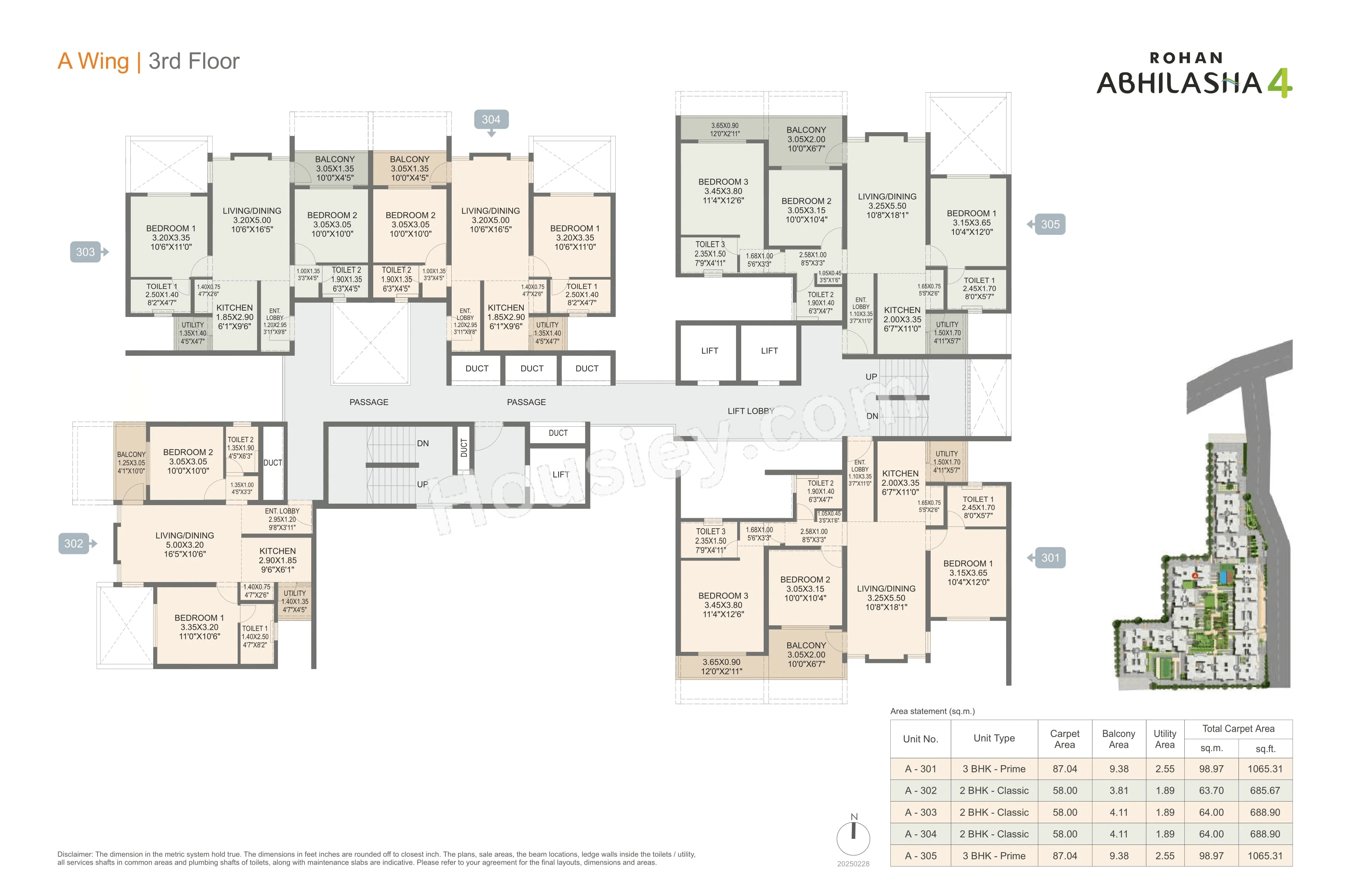 Rohan Abhilasha Floor plan 3