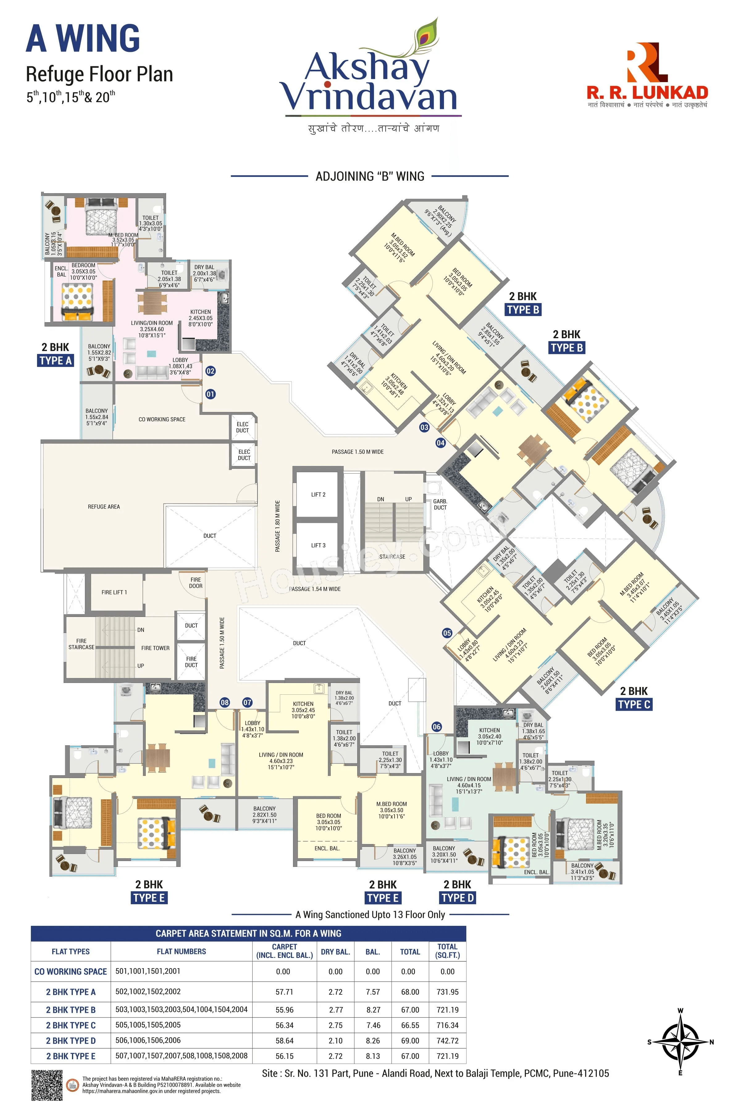 RR Lunkad Akshay Vrindavan Floor plan 10