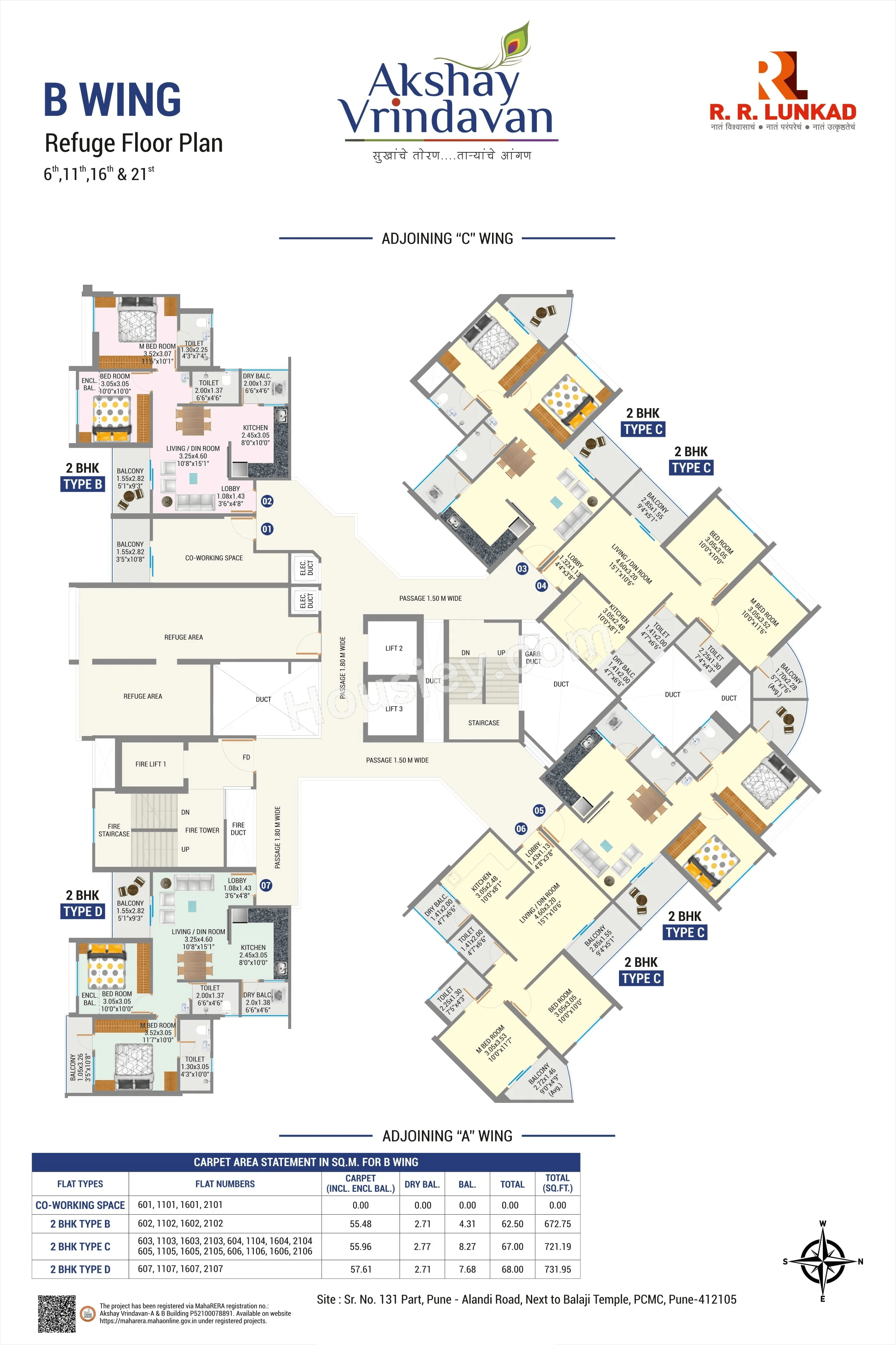 RR Lunkad Akshay Vrindavan Floor plan 12