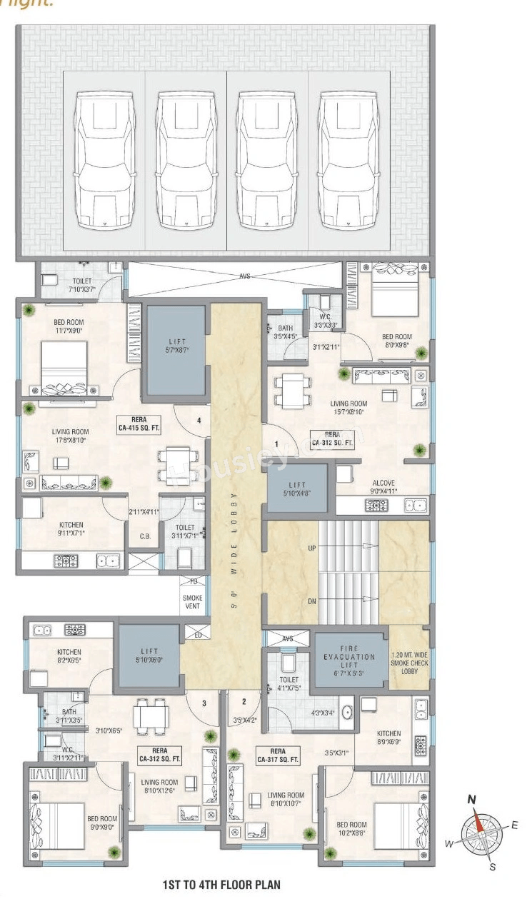 Rudra Galaxy Aura Floor plan 1