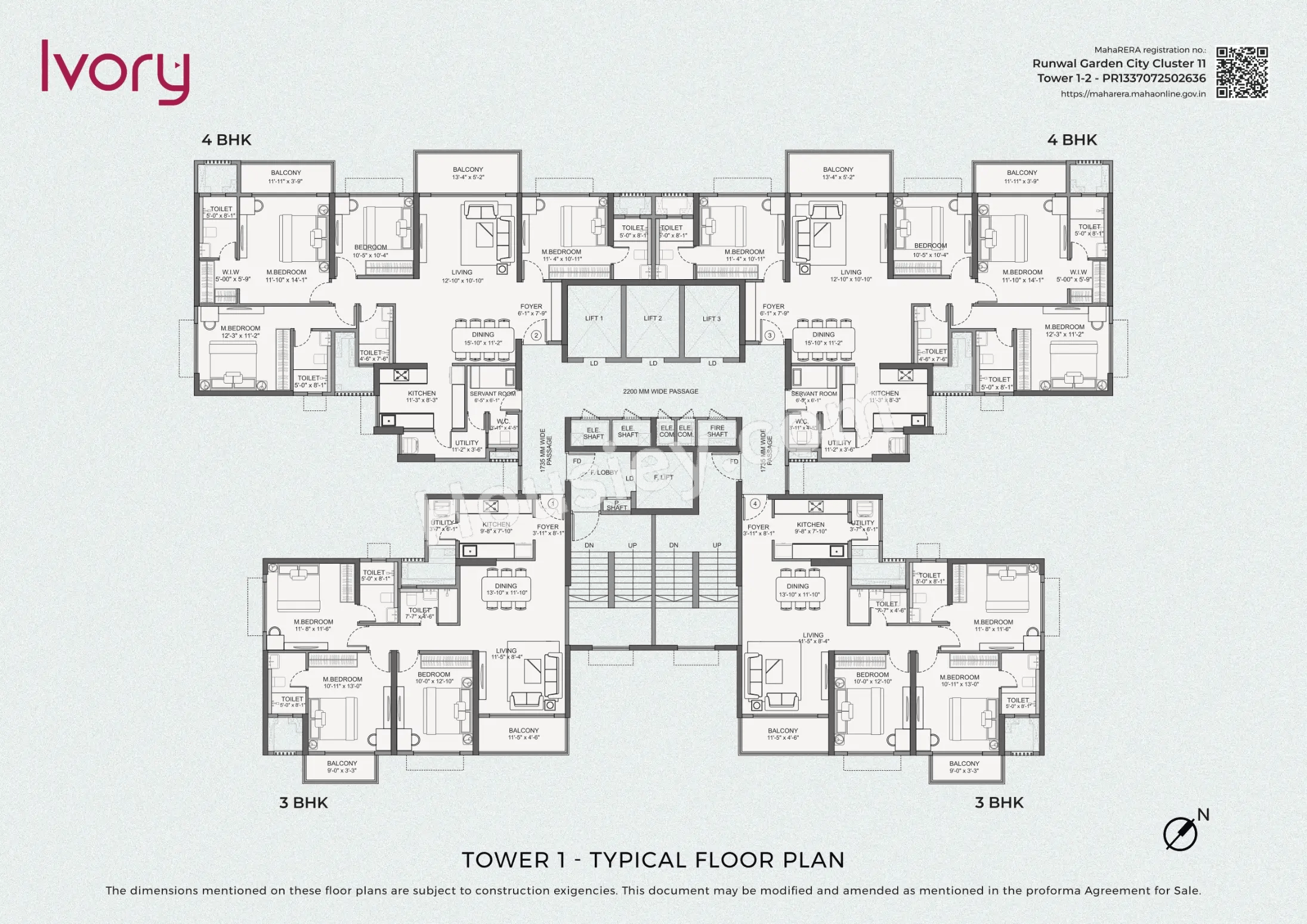 Runwal Garden City Ivory Floor plan 2