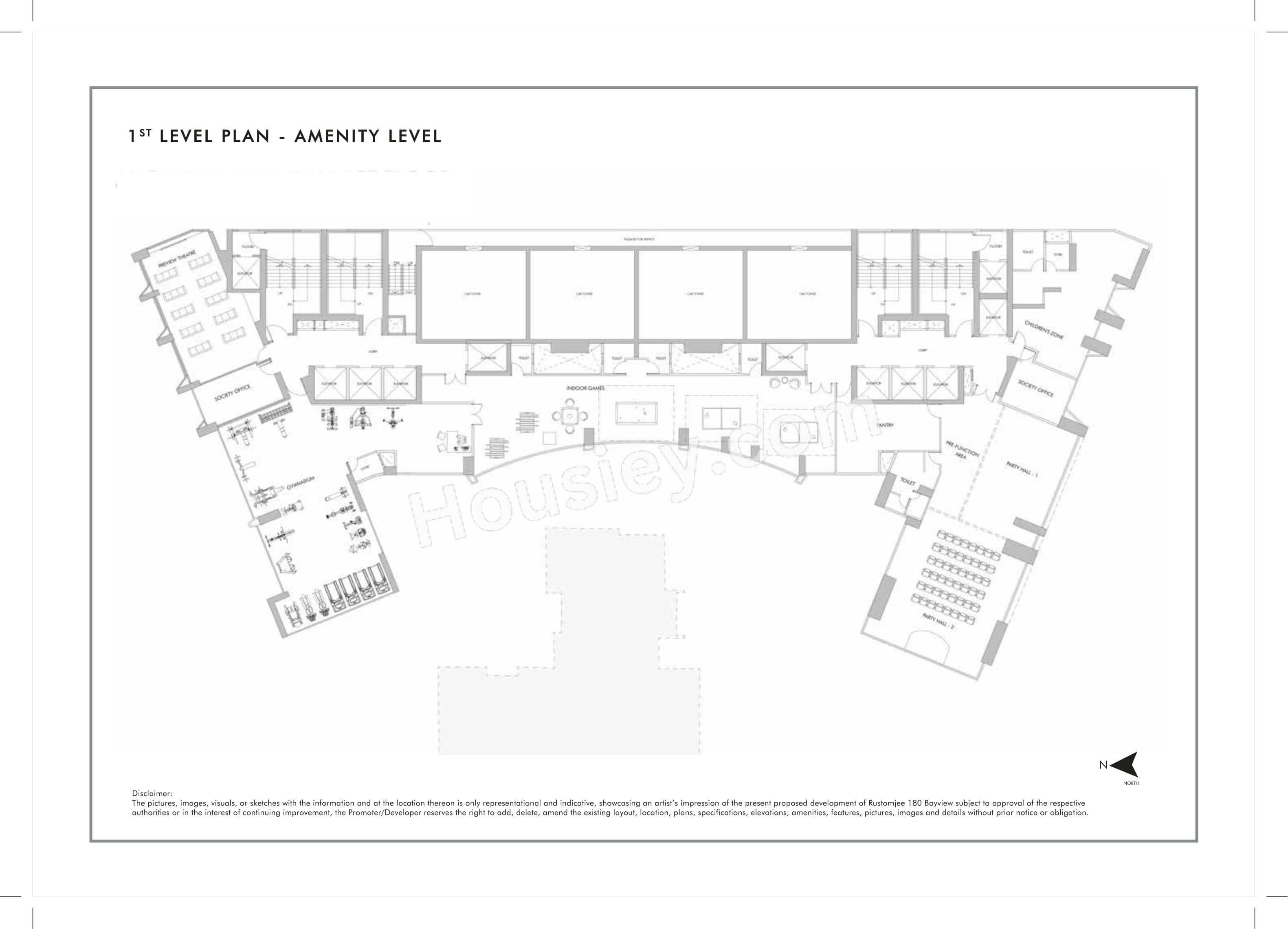 Rustomjee 180 Bayview Floor plan 1