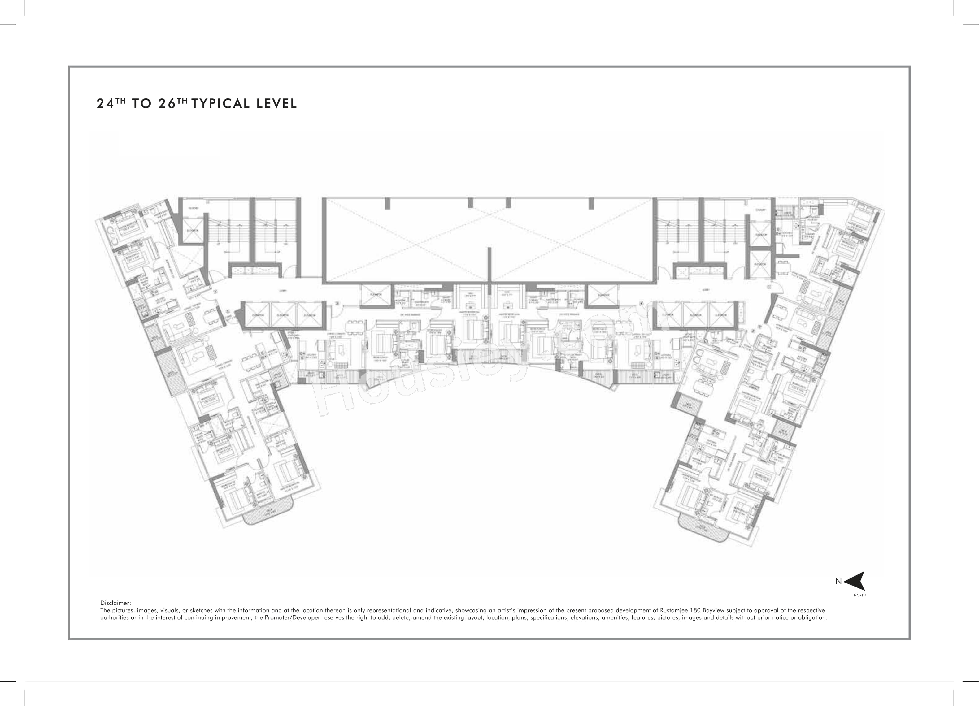 Rustomjee 180 Bayview Floor plan 6