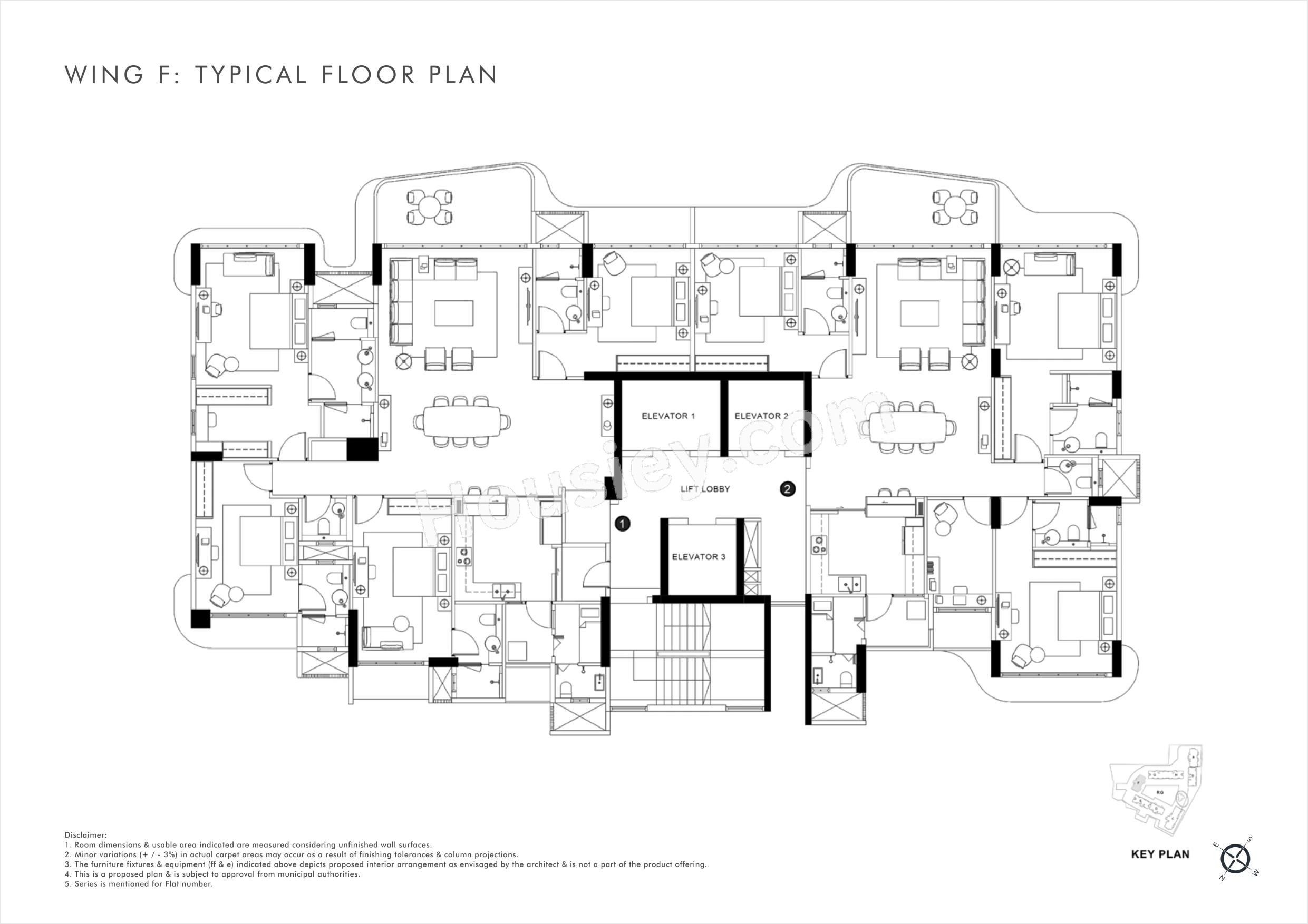 Rustomjee Balmoral Golflinks Floor plan 2