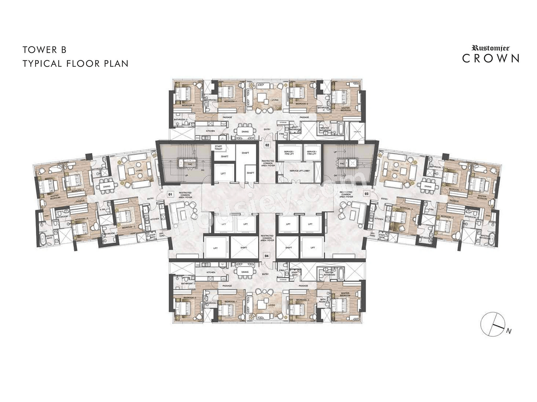 Rustomjee Crown Floor plan 2
