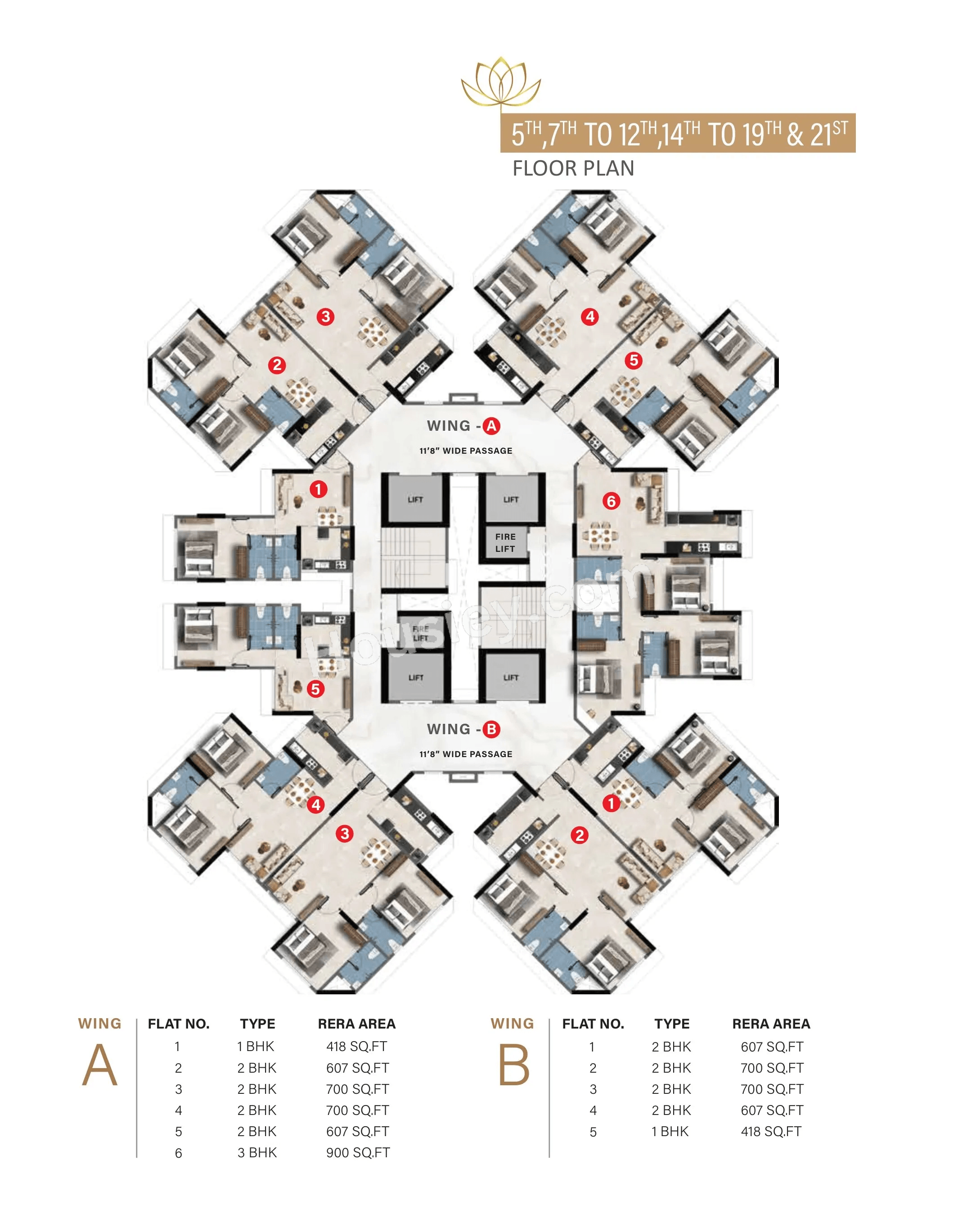 S D Crown Floor plan 3