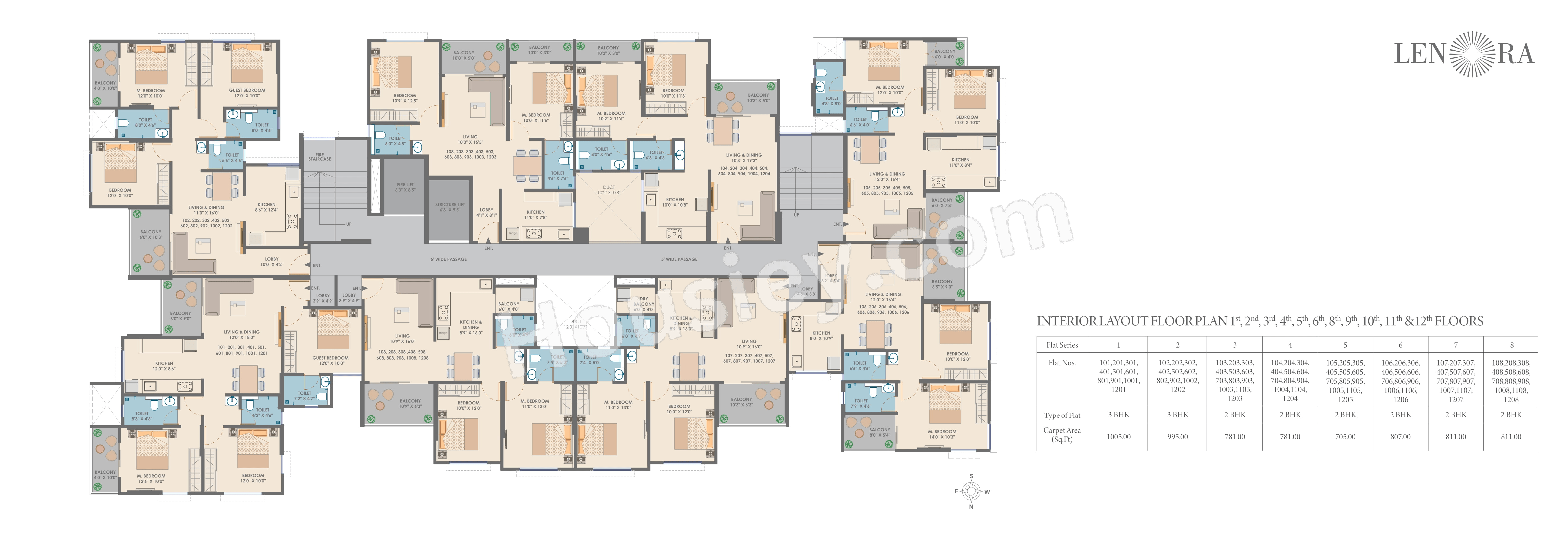 Sai Siddha Leanora Floor Plan