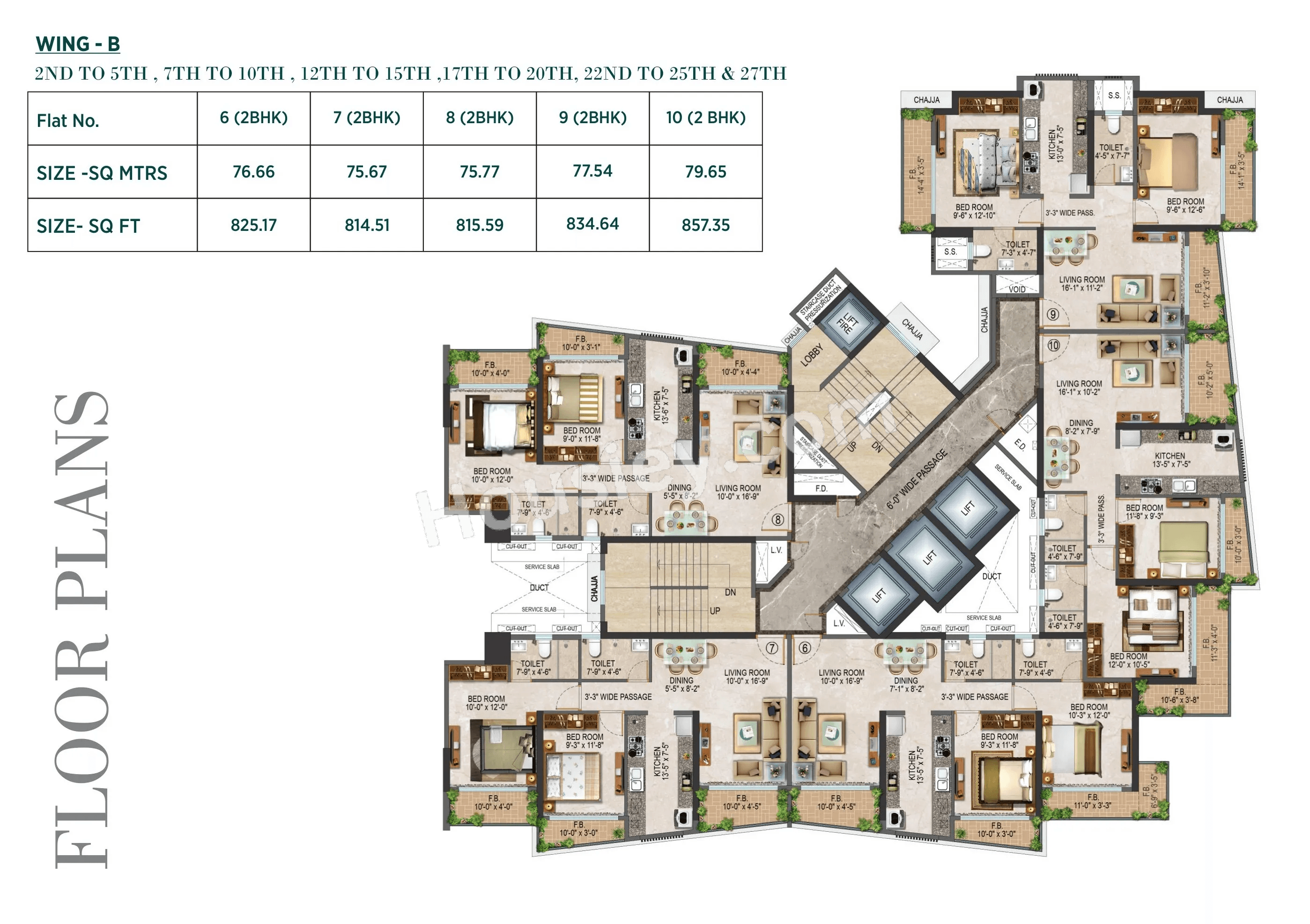 Salasar Sparsh Floor plan 2