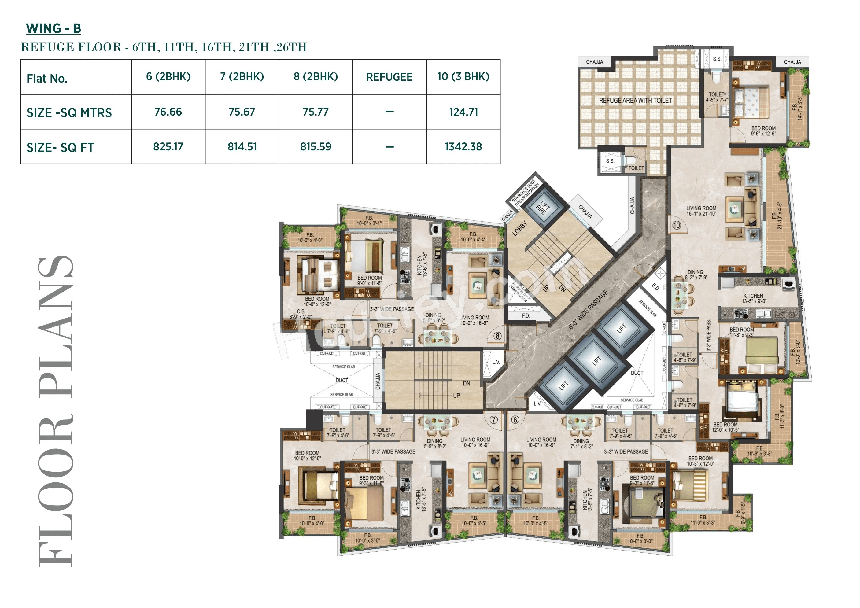 Salasar Sparsh Floor plan 3