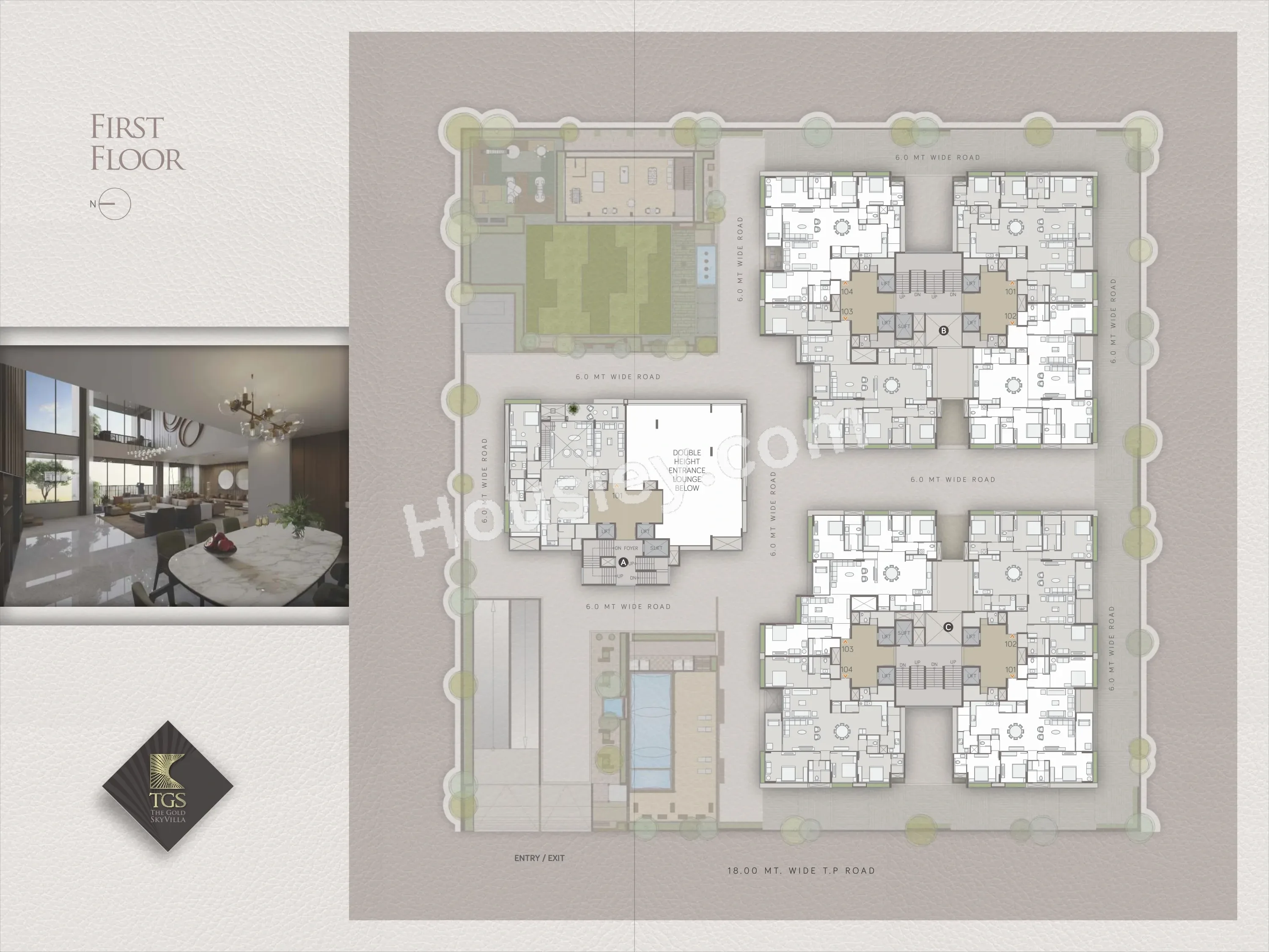 Samor The Gold Skyvilla Floor plan 2
