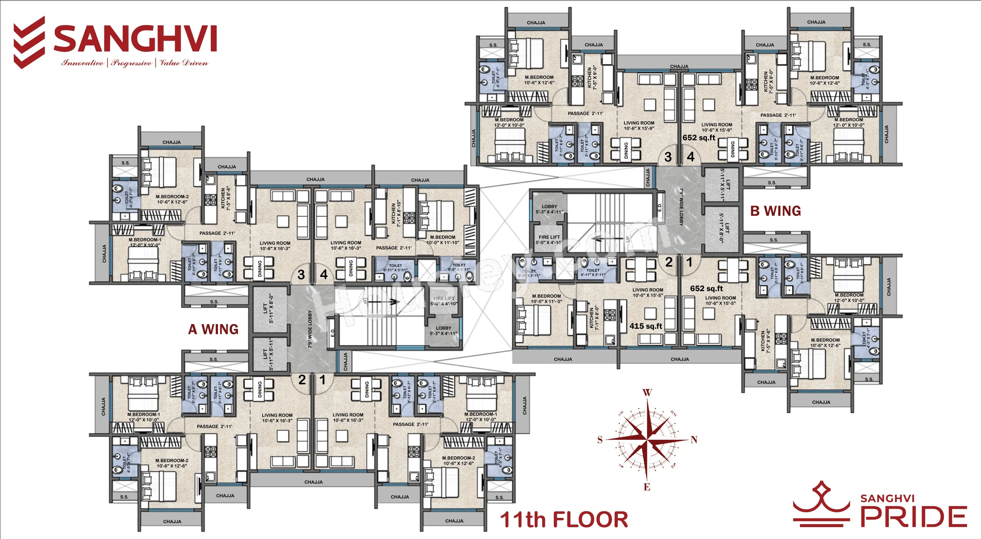 Sanghvi Pride Floor plan 2