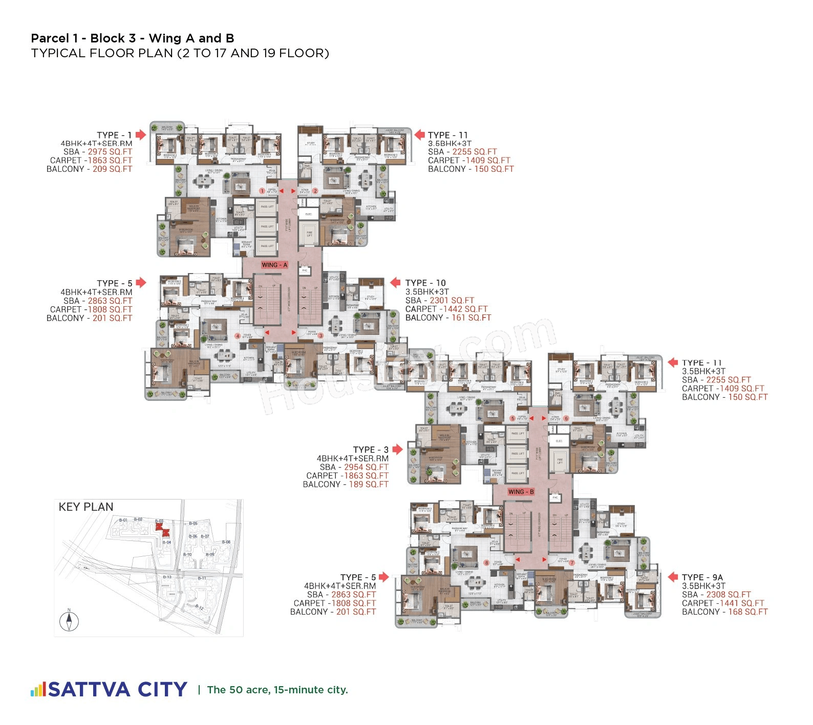 Sattva City Floor plan 3