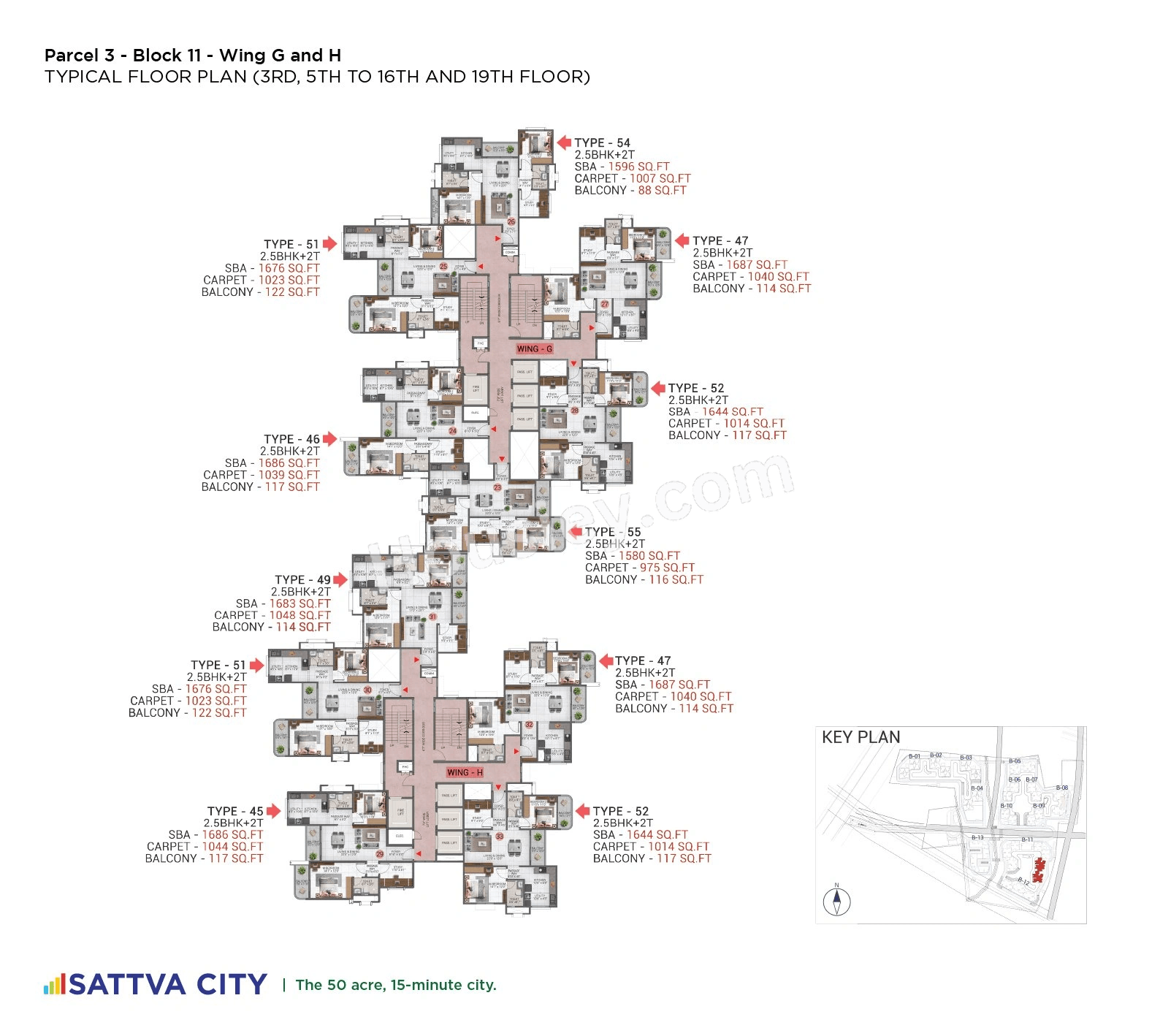 Sattva City Floor plan 15