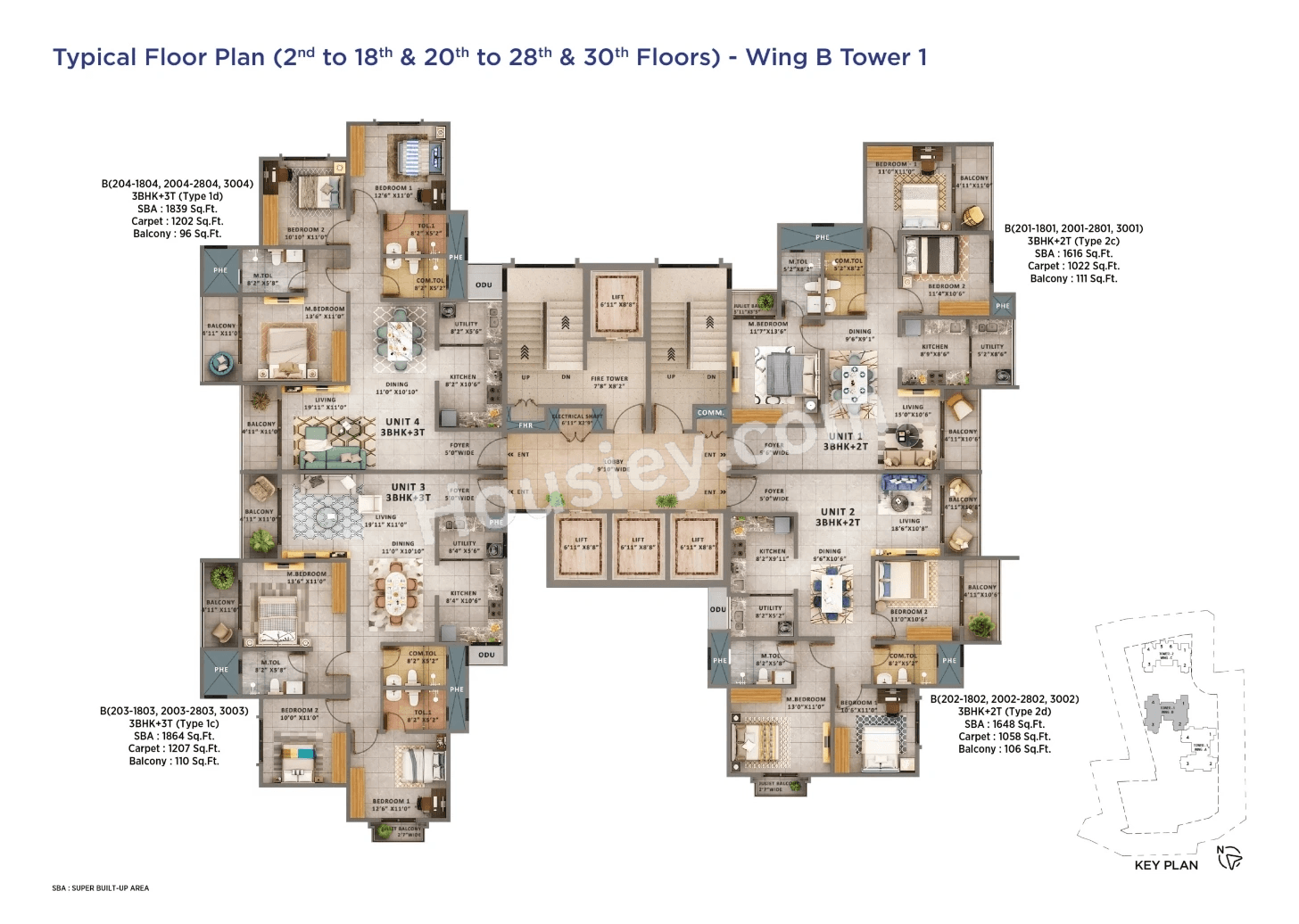 Sattva Forest Ridge Floor plan 4