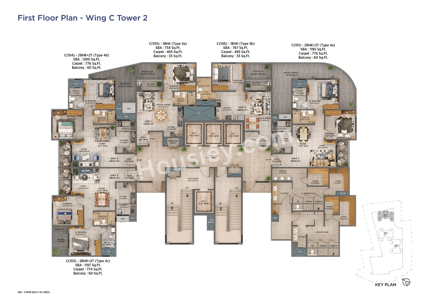 Sattva Forest Ridge Floor plan 5