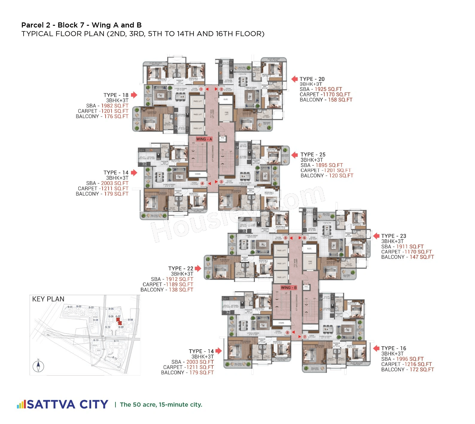 Sattva Hamlet Floor plan 7