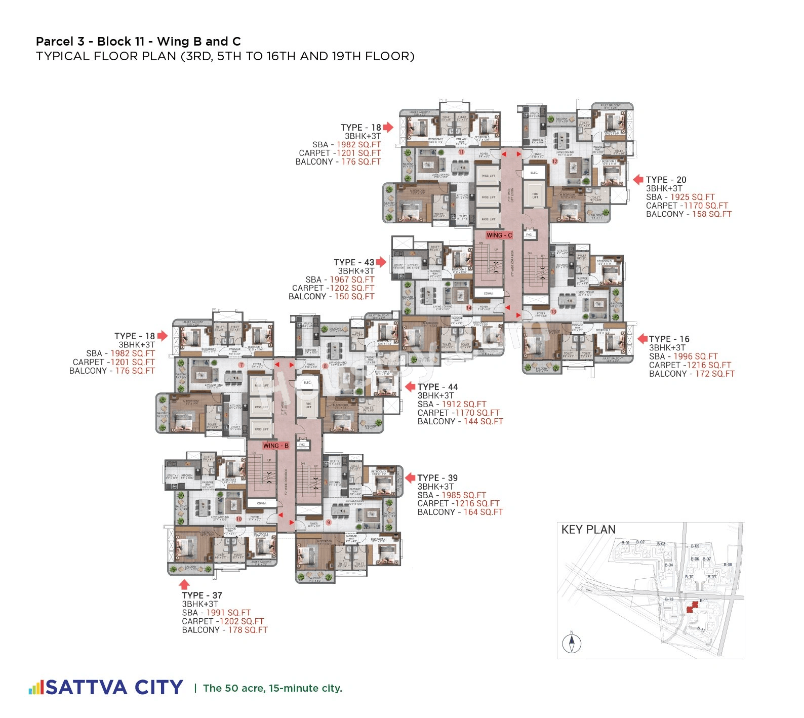 Sattva Hamlet Floor plan 12