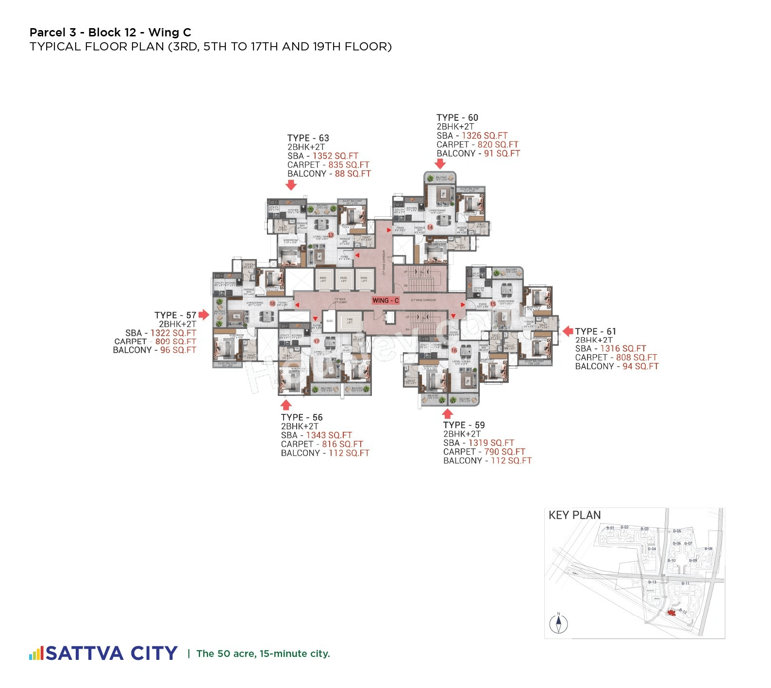 Sattva Hamlet Floor plan 17