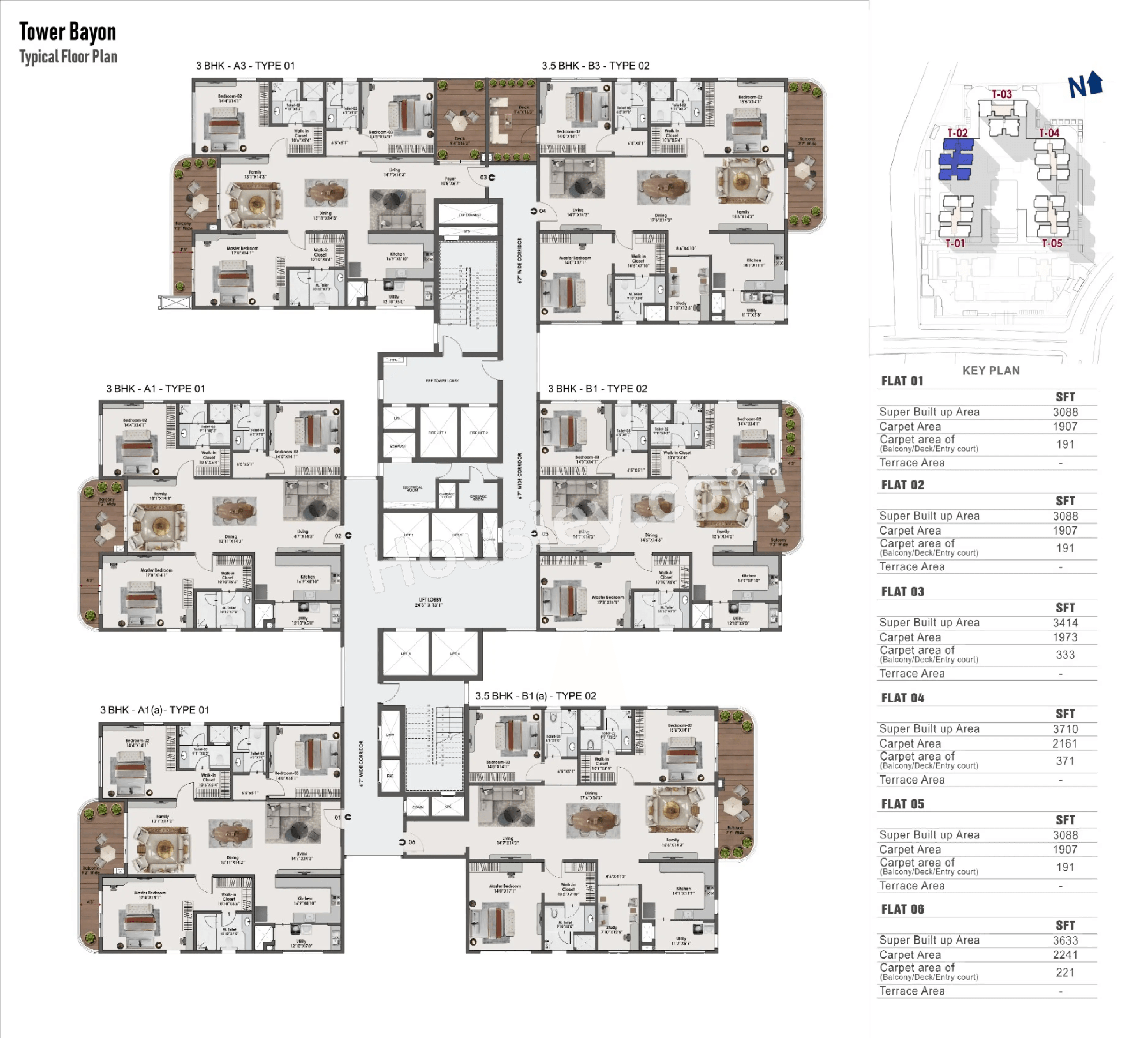 Sattva Lago Floor plan 3