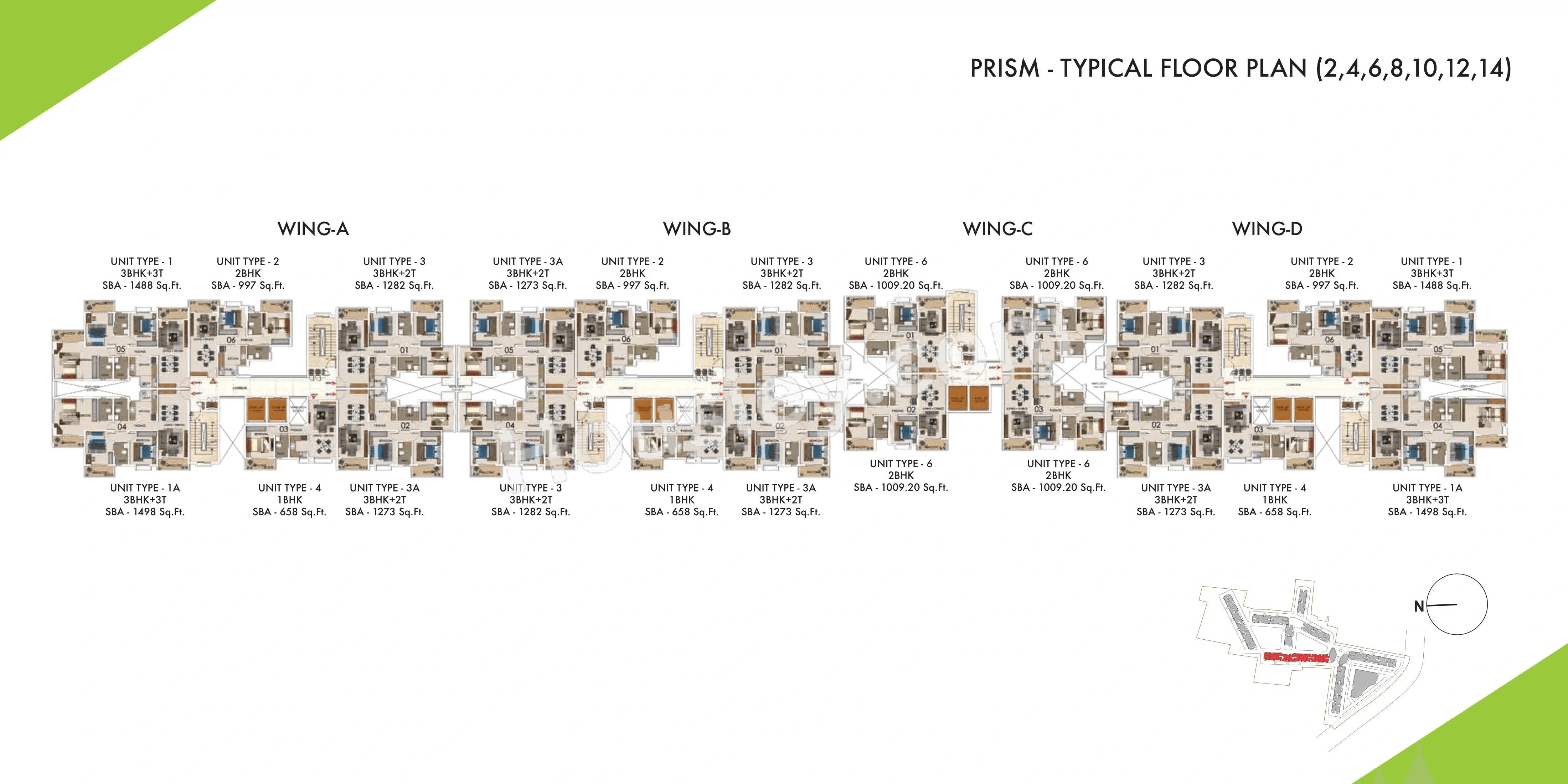 Sattva Park Cubix Floor plan 5