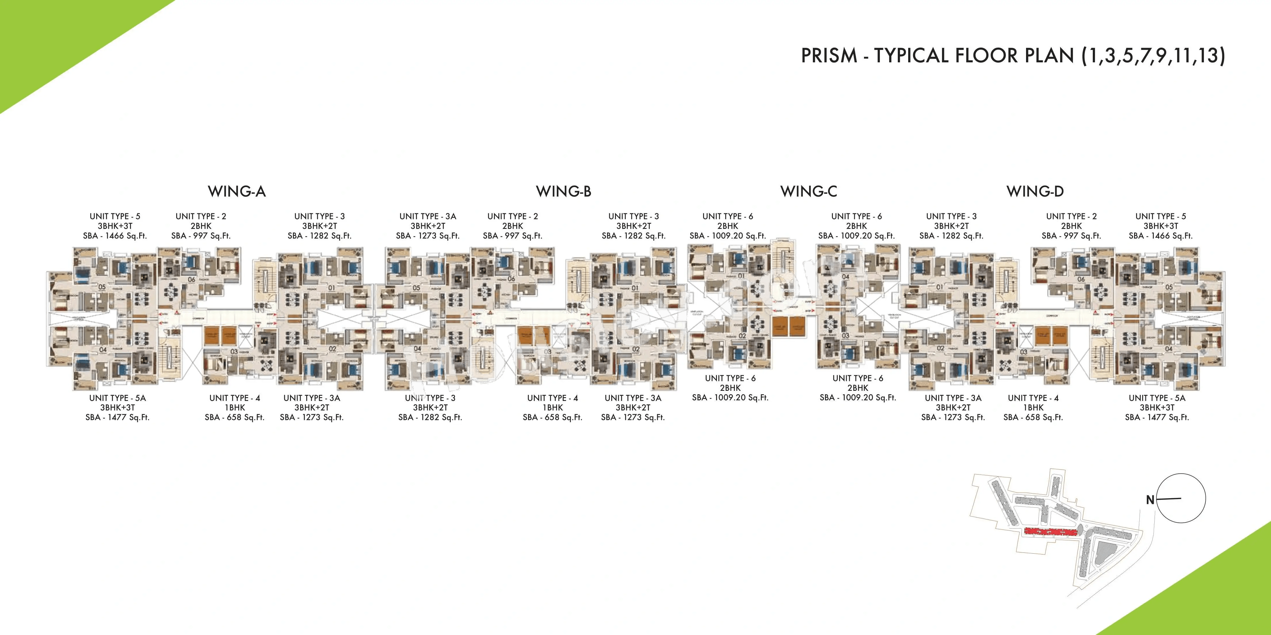Sattva Park Cubix Floor plan 6