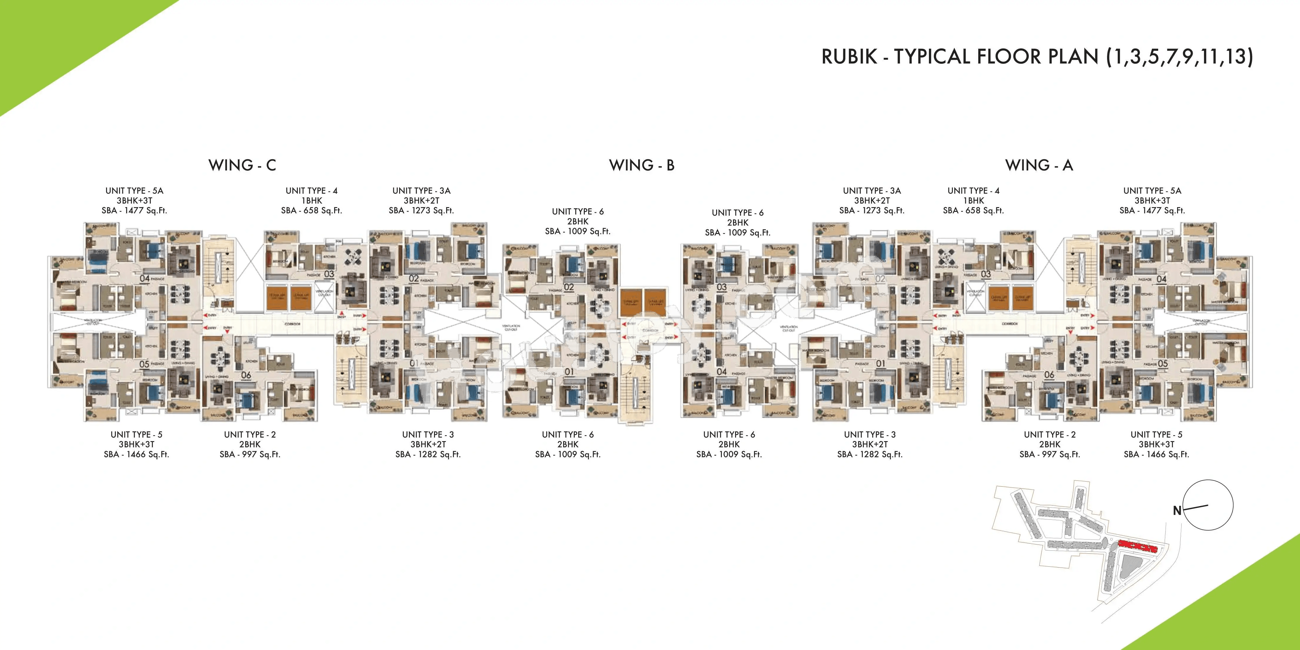 Sattva Park Cubix Floor plan 8