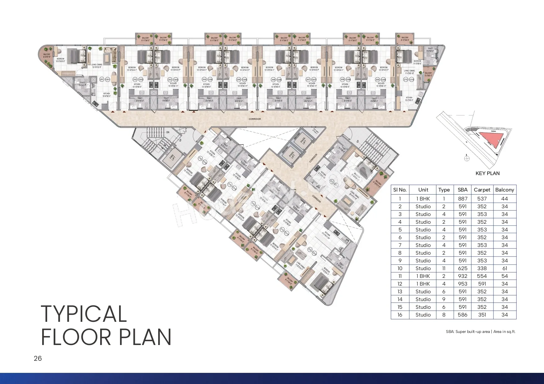 Sattva Vasanta Cove Floor plan 1