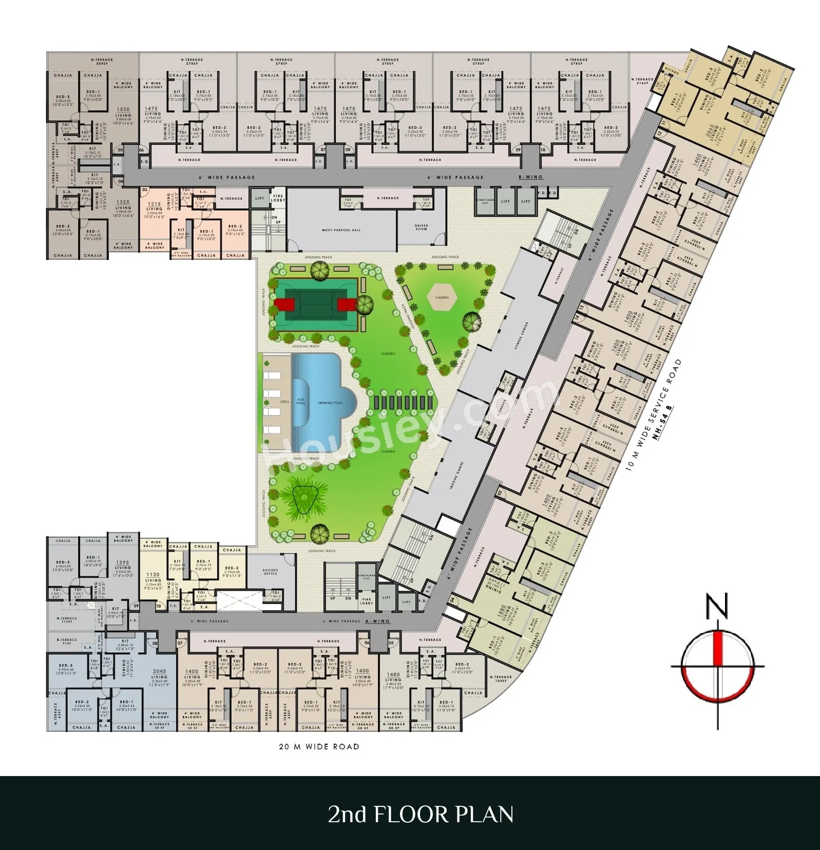 Satyam Heaven Floor plan 1
