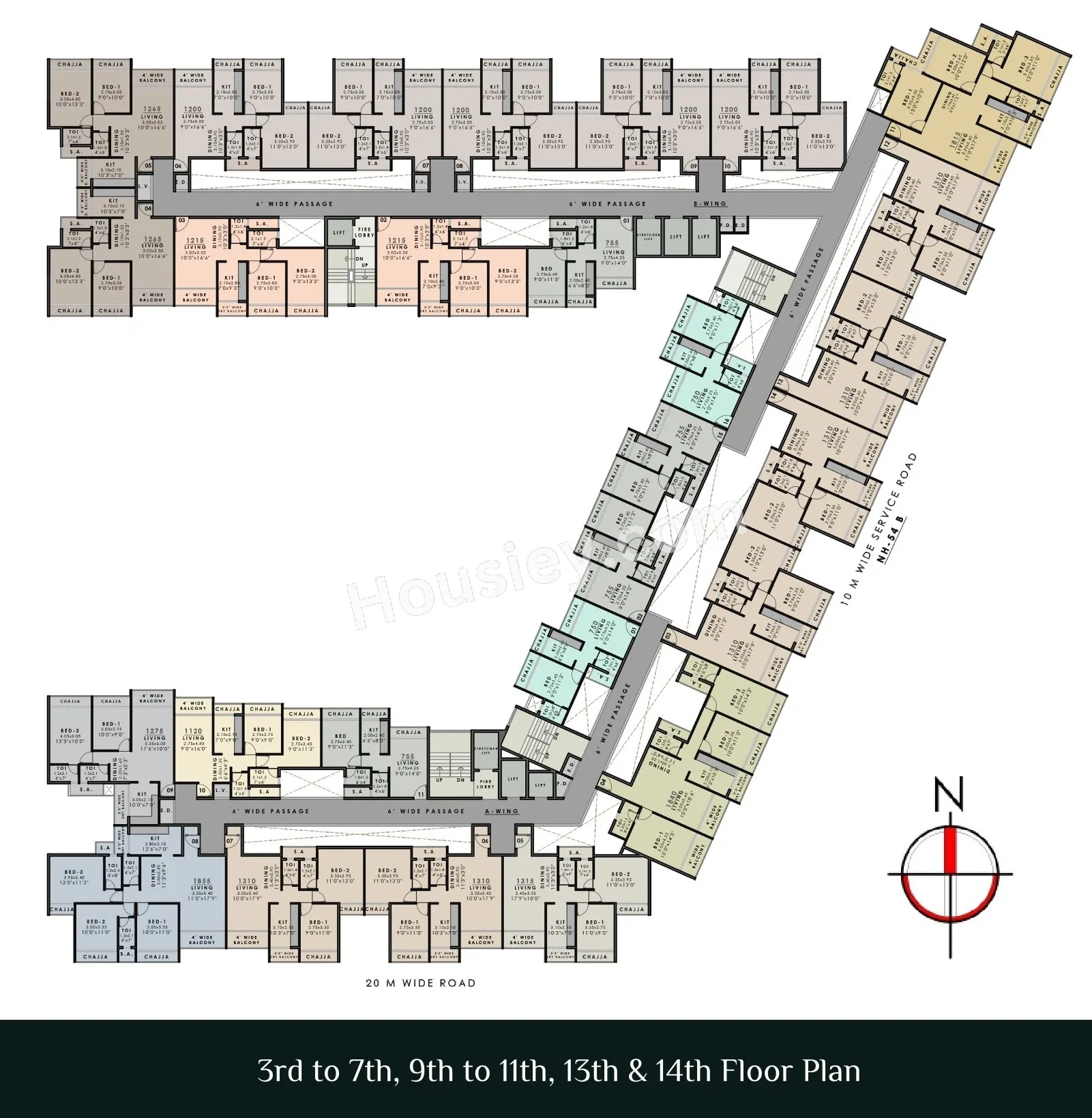 Satyam Heaven Floor plan 2