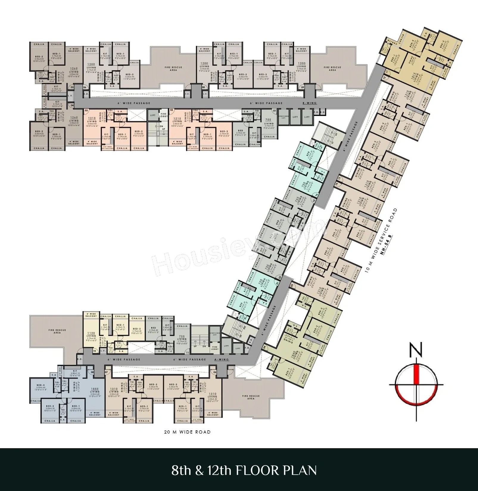 Satyam Heaven Floor plan 3