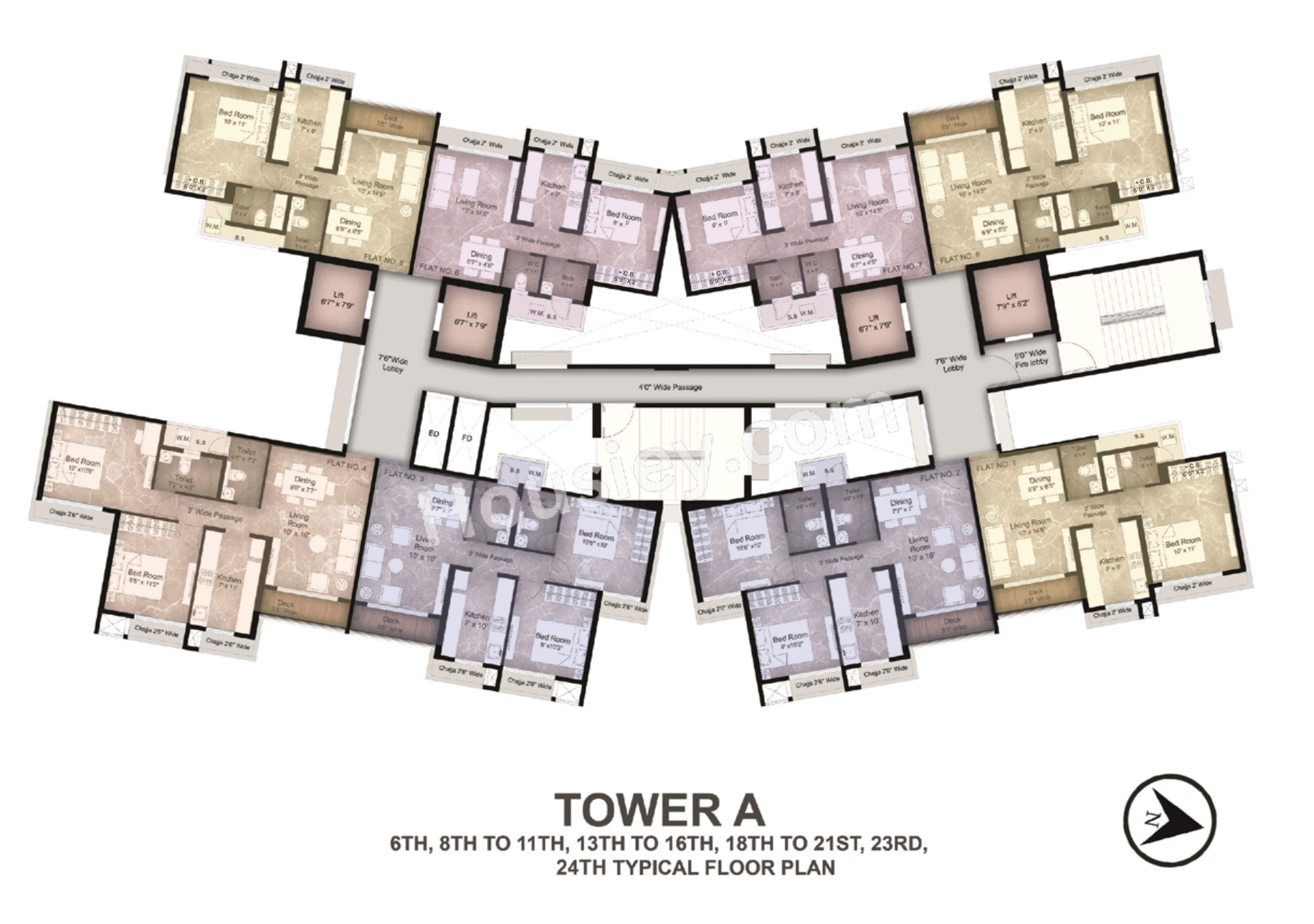 Satyam Queens Necklace Floor plan 2