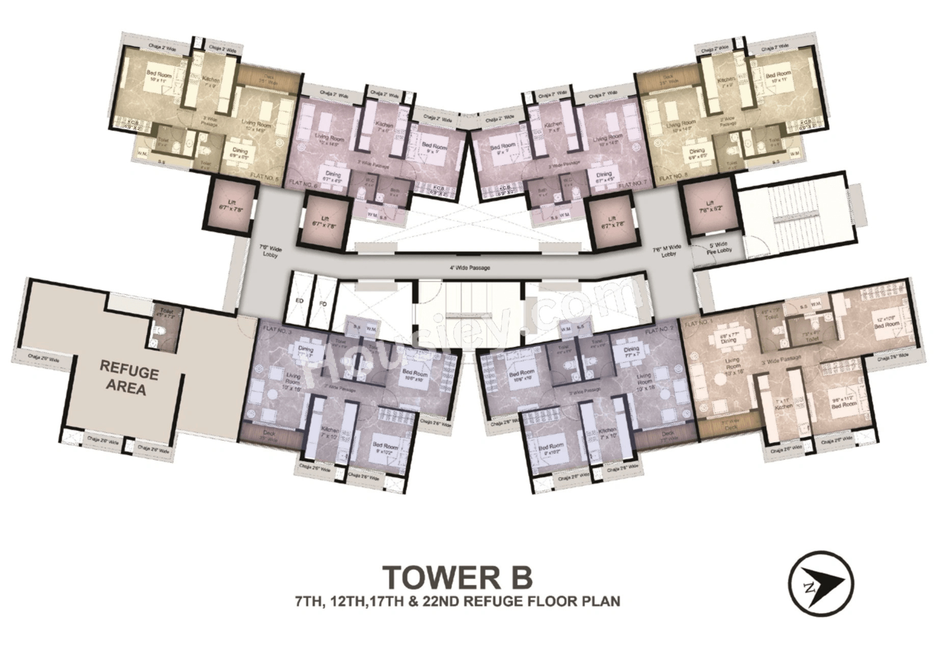 Satyam Queens Necklace Floor plan 3