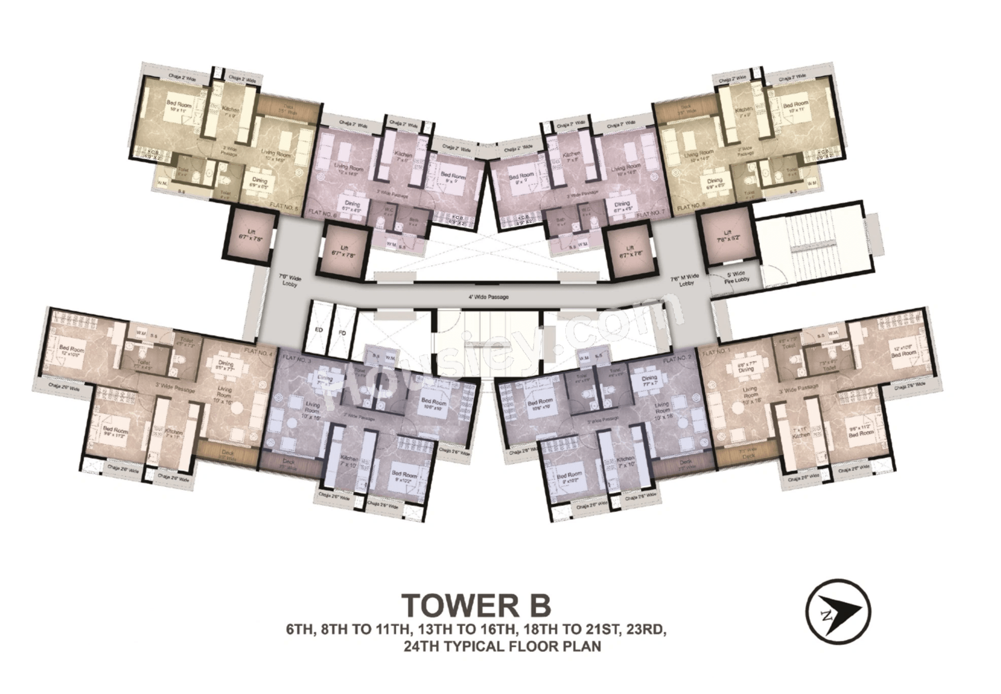 Satyam Queens Necklace Floor plan 4