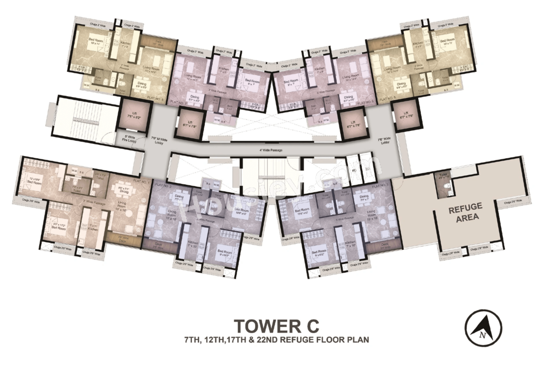 Satyam Queens Necklace Floor plan 5