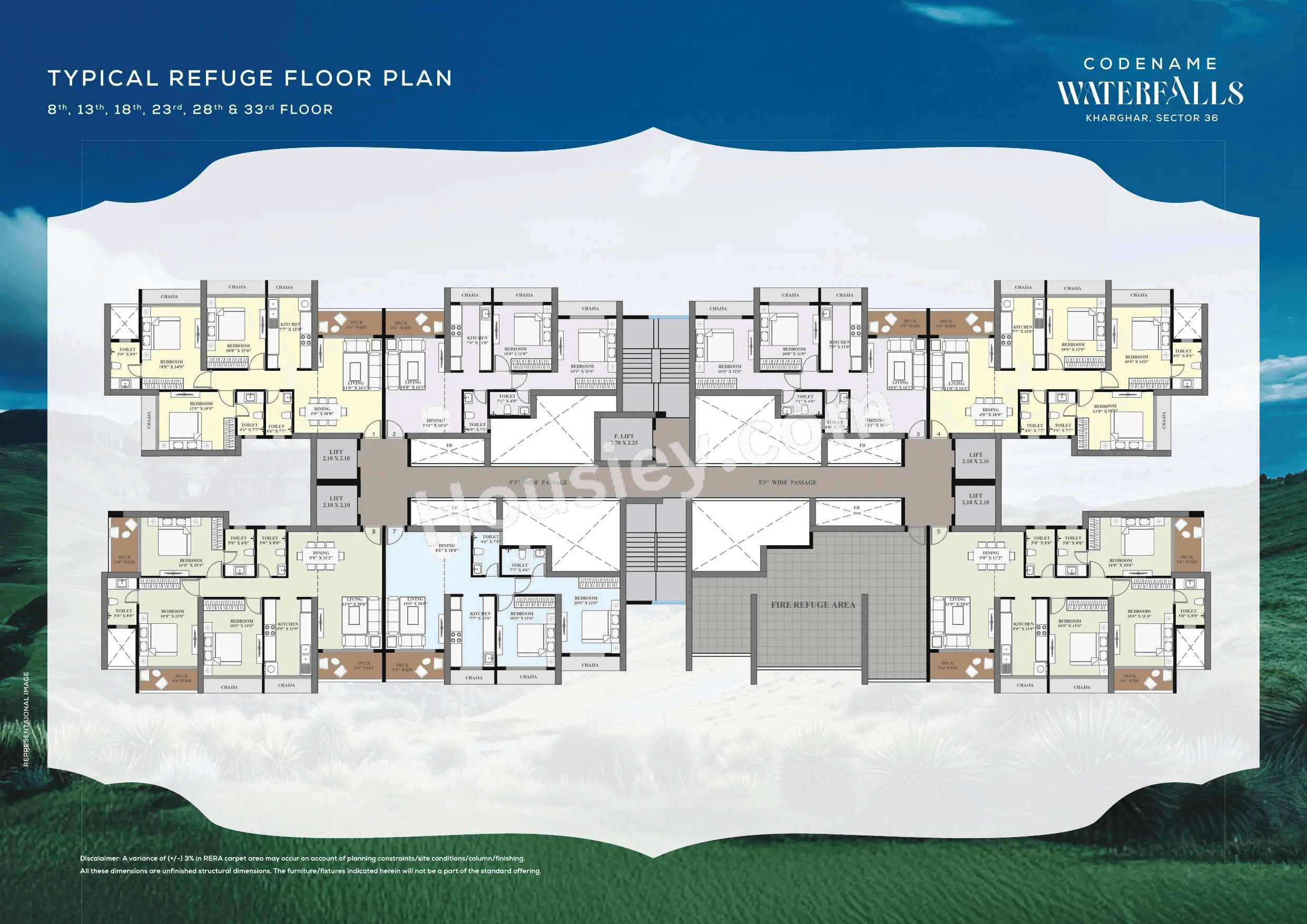 Satyam Waterfalls Floor plan 1