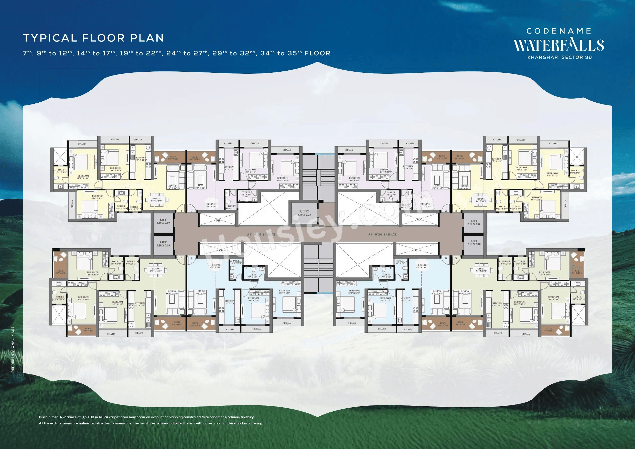Satyam Waterfalls Floor plan 2
