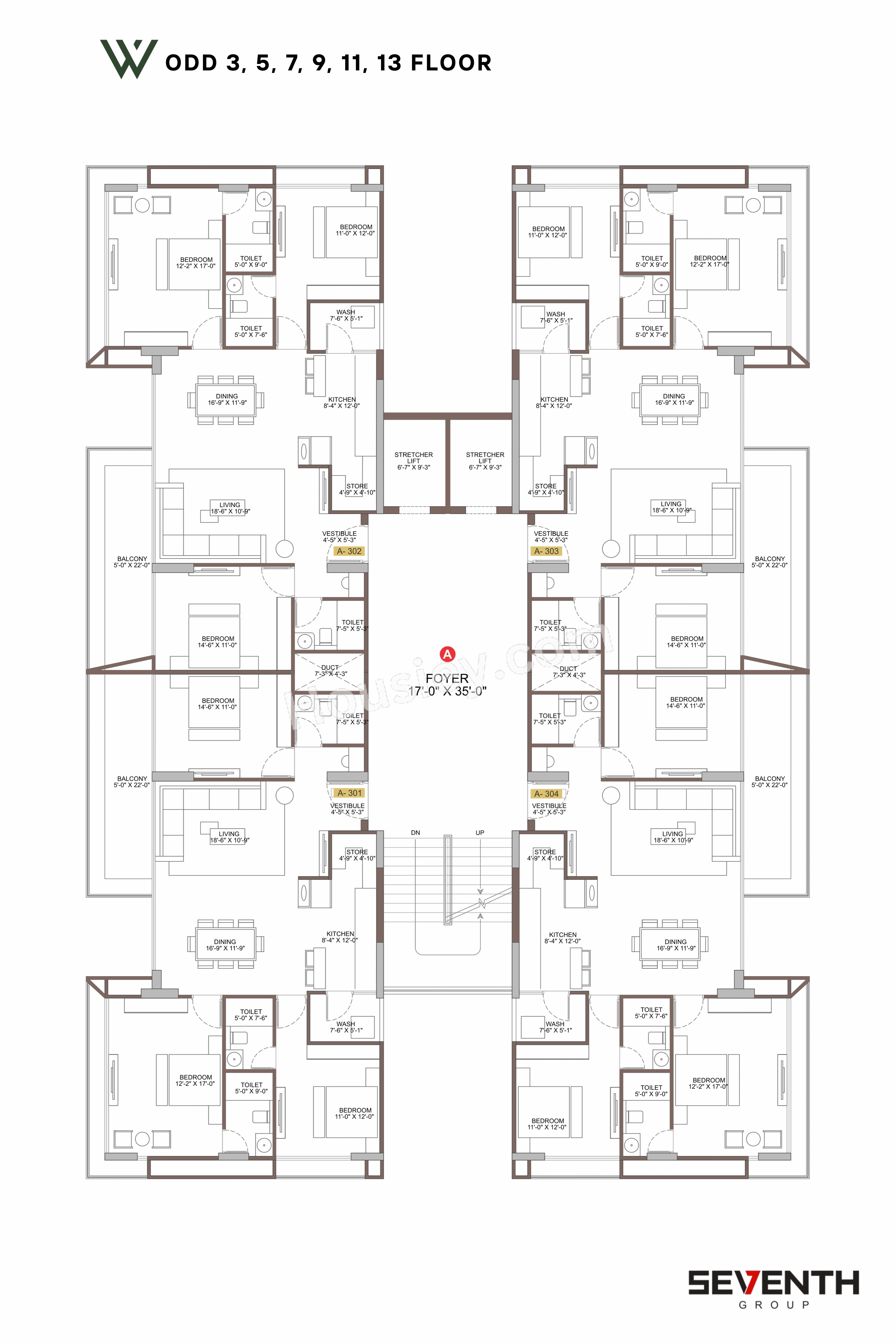 Seventh Westpark Floor plan 1