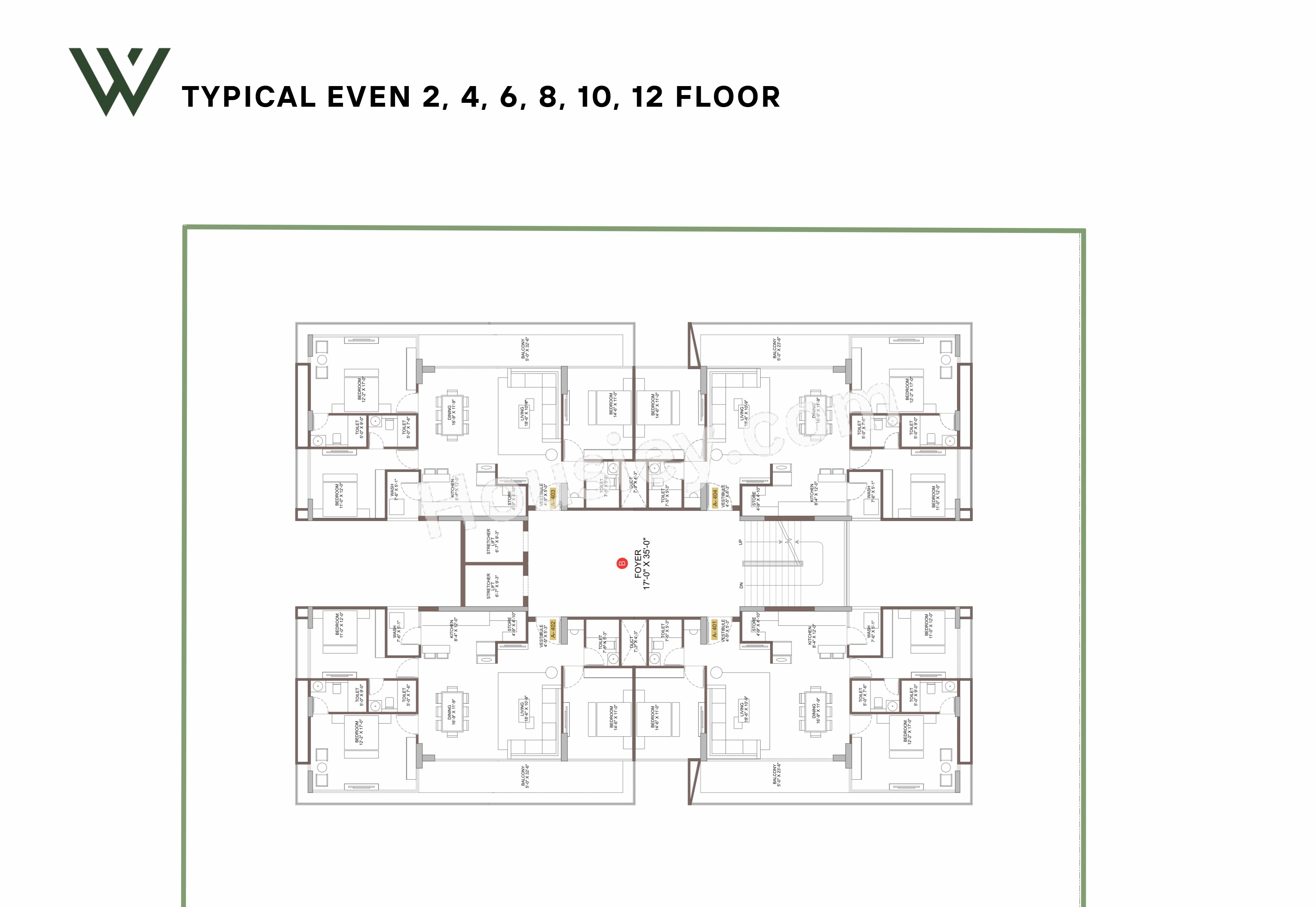 Seventh Westpark Floor plan 3