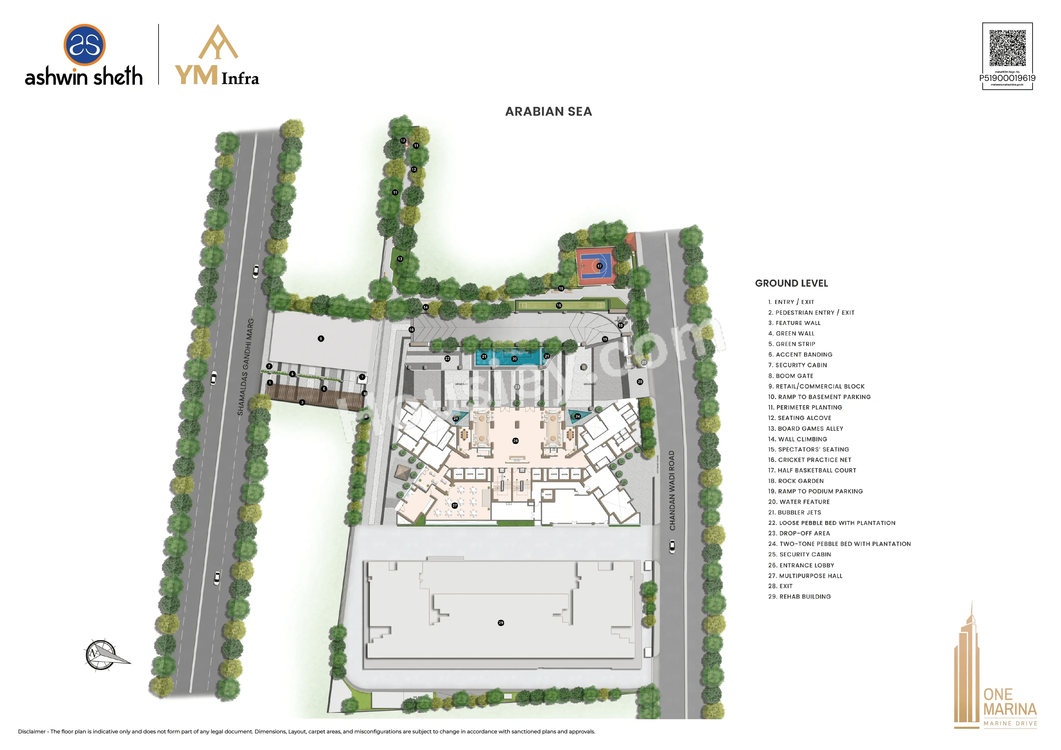 Sheth One Marina Floor plan 1