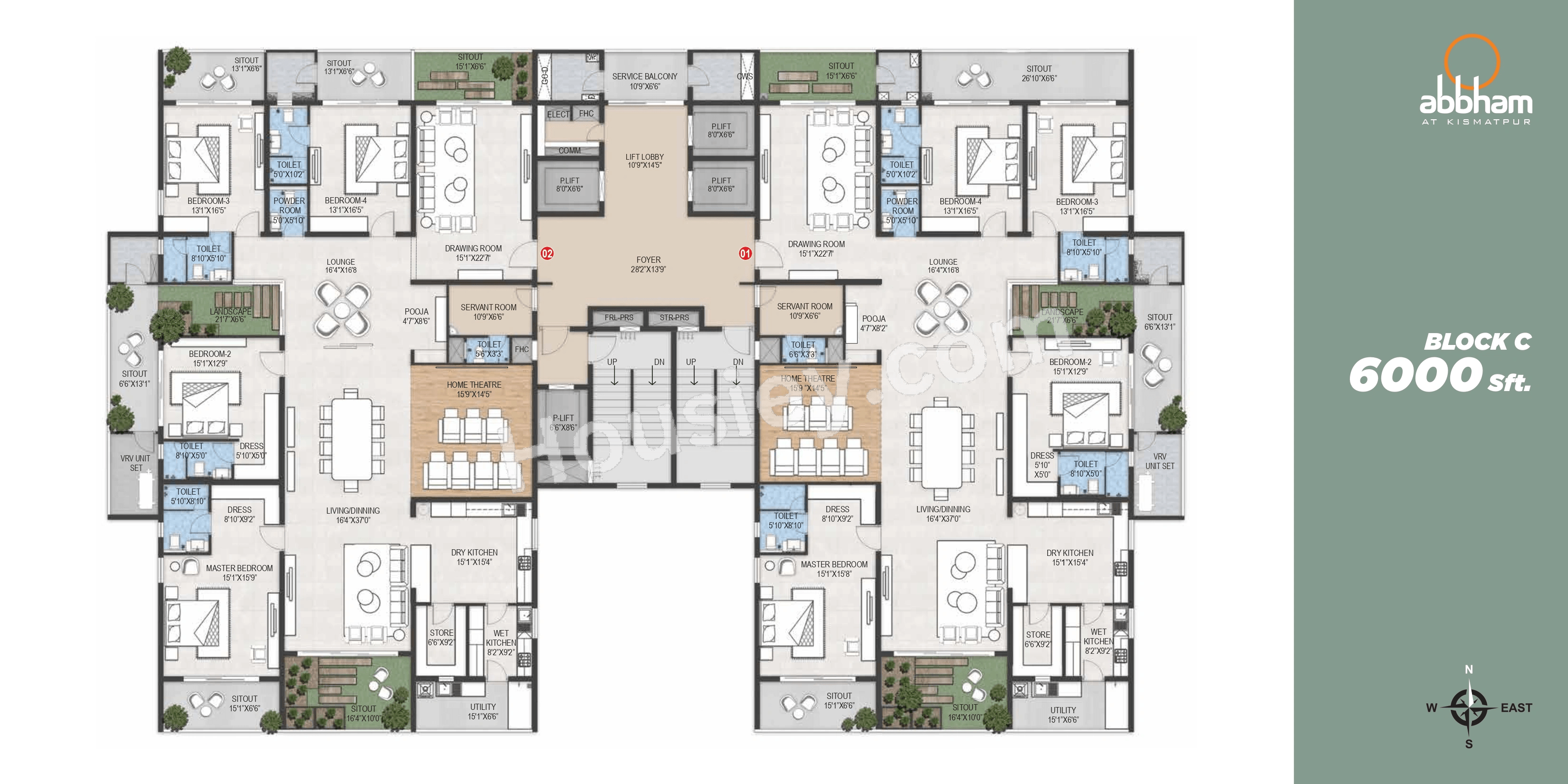 Shangrila Abbham Floor plan 2
