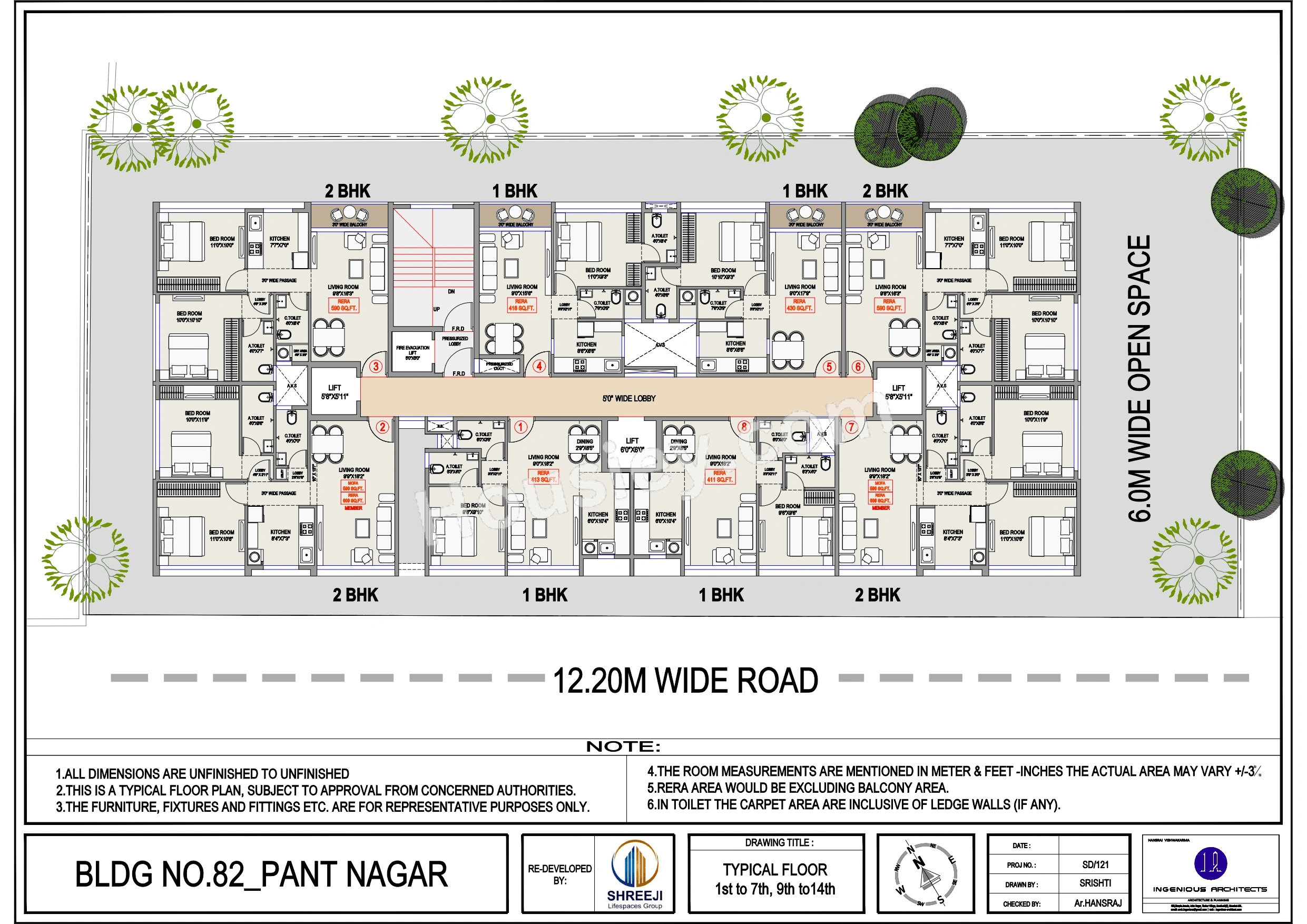 Shreeji Mansion Floor plan 6