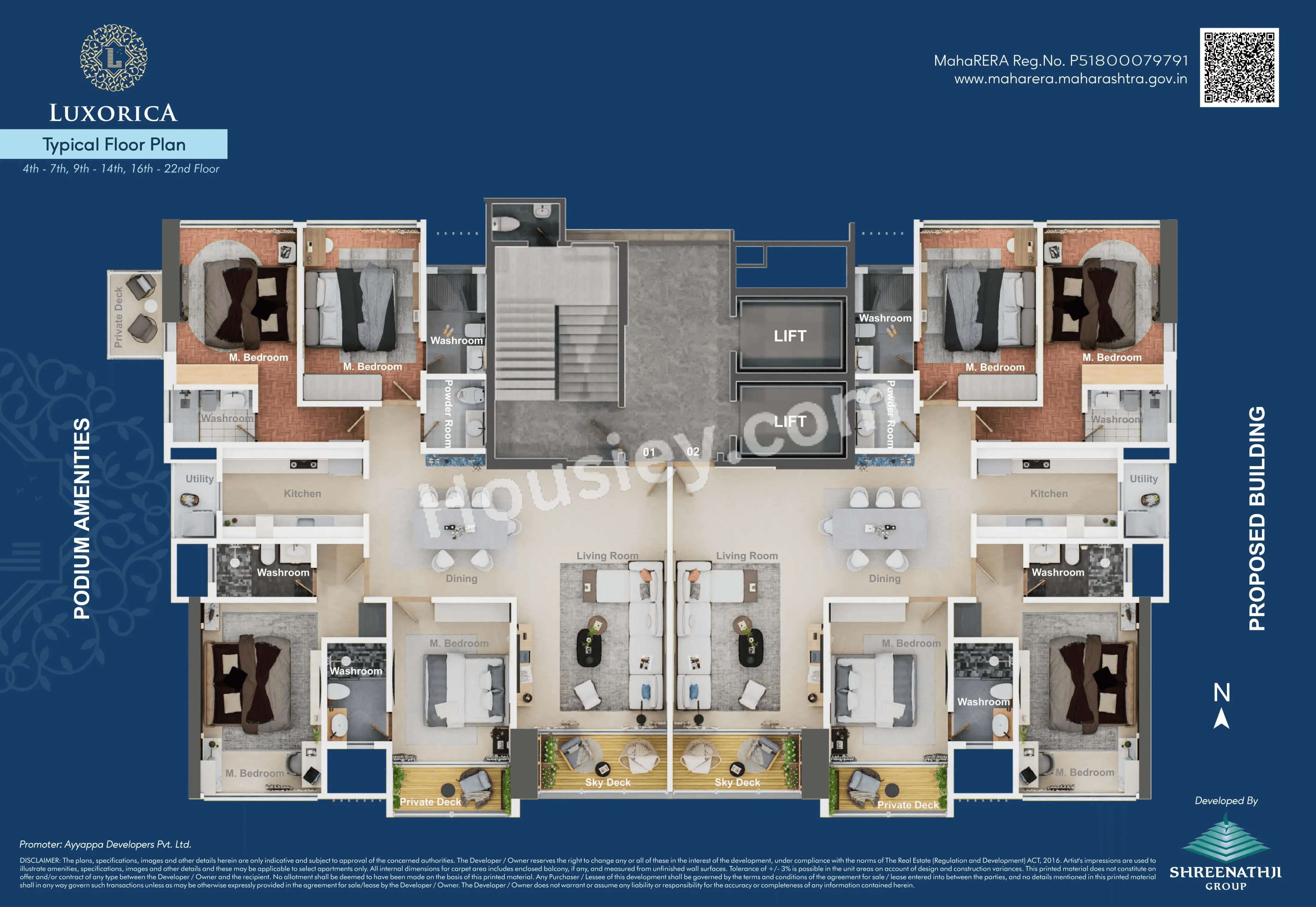 Shreenathji Celestial Heights Floor Plan