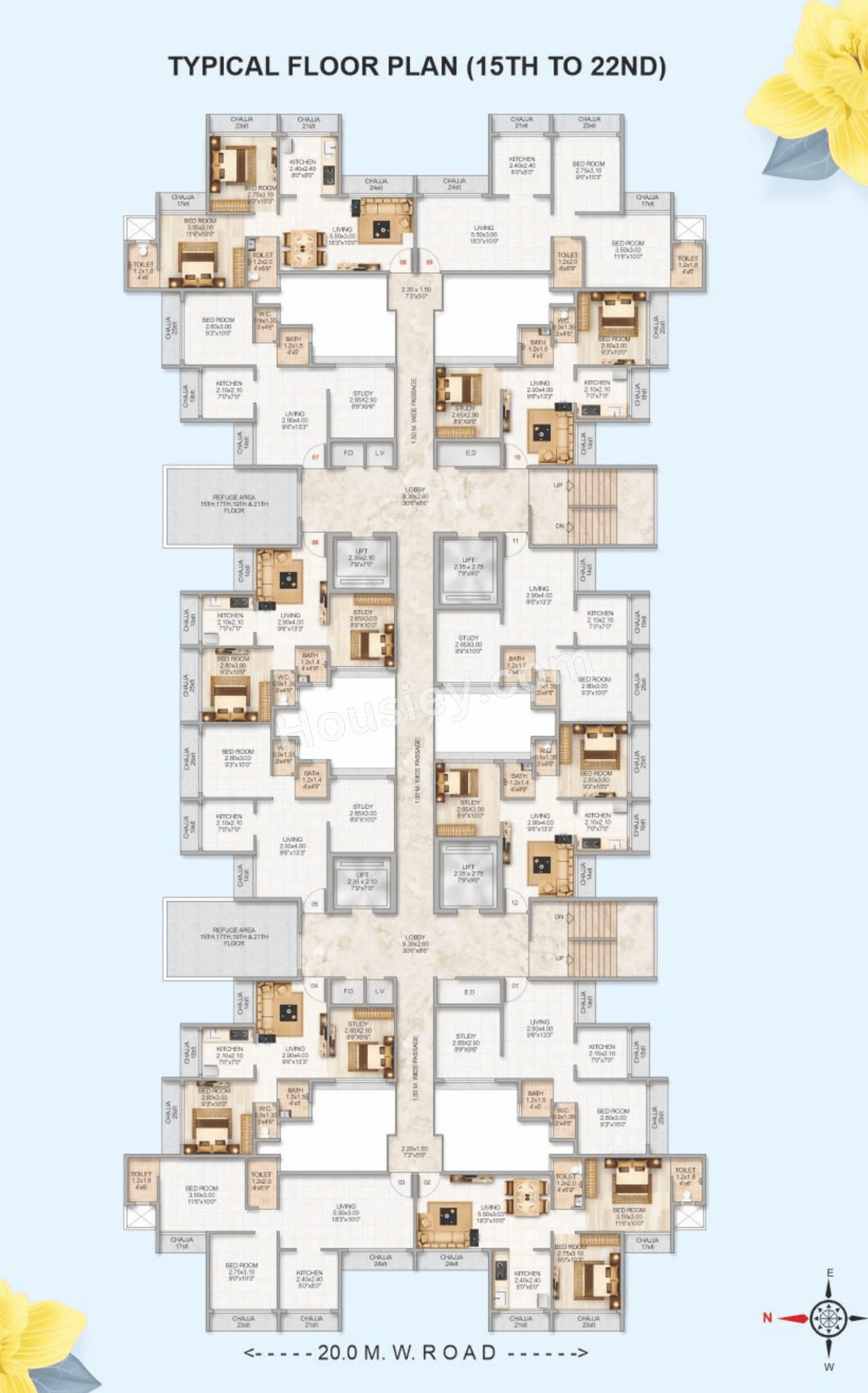 Siddharth Geetanjali Daffodils Floor plan 3